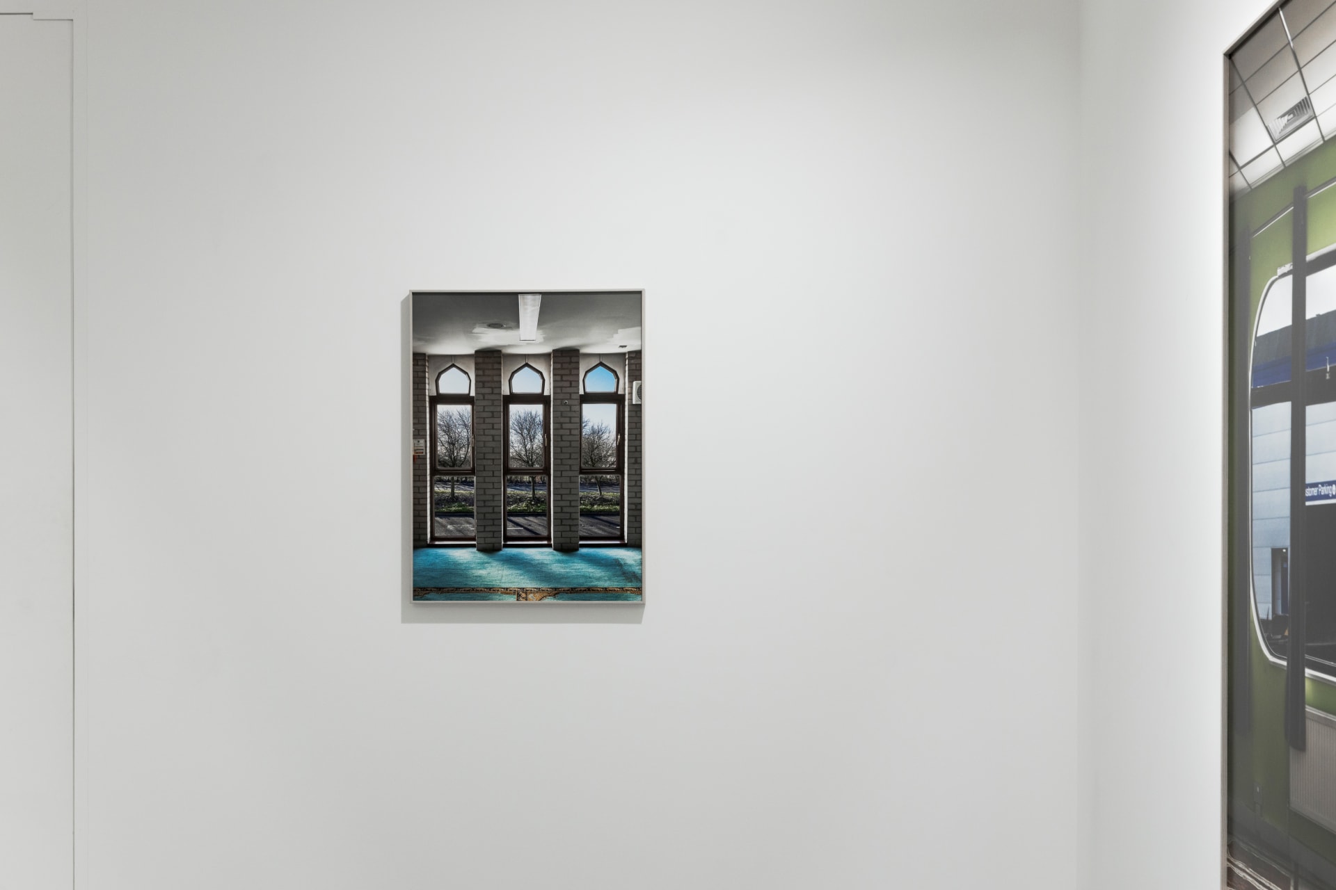 Installation views of Marwan Bassiouni's exhibition 'New British Views' at Workplace in London. 