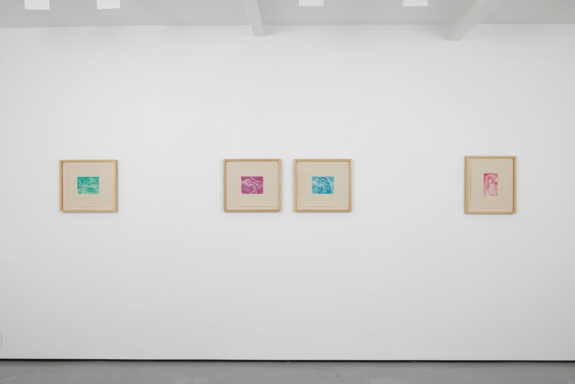 installation views of Julia Maiuri's exhibition at Workplace in London