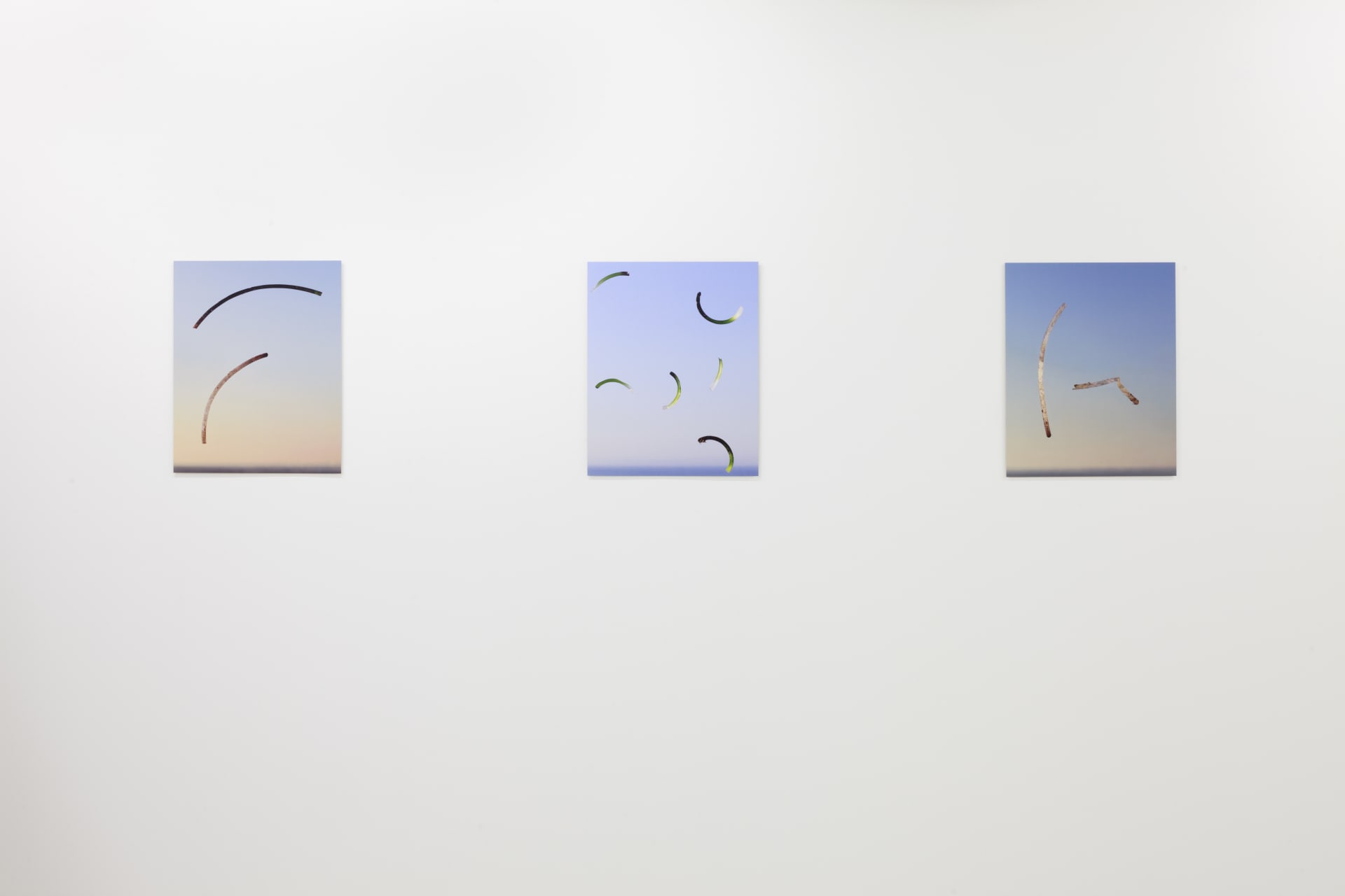 images of Joe Clarke's work in his exhibition 'Every song the same' at Workplace in London