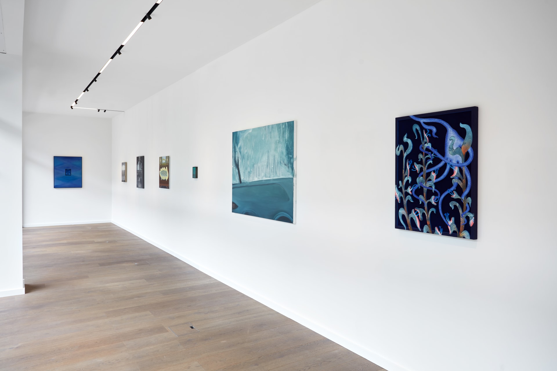 Installation photographs of 'This is Water' a group exhibition at Workplace | London