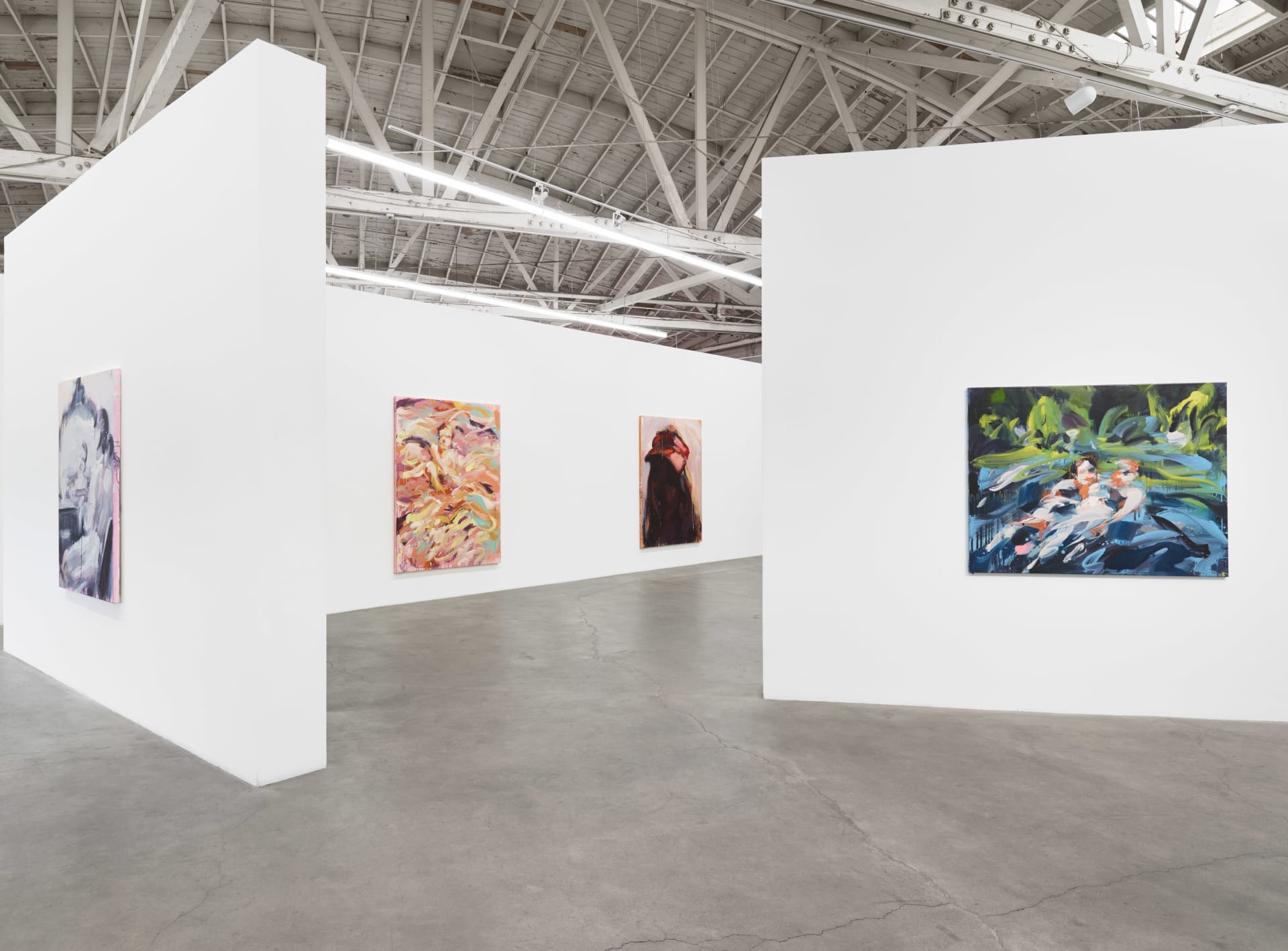 Installation images of Laura Lancaster's solo exhibition at Night Gallery, Los Angeles