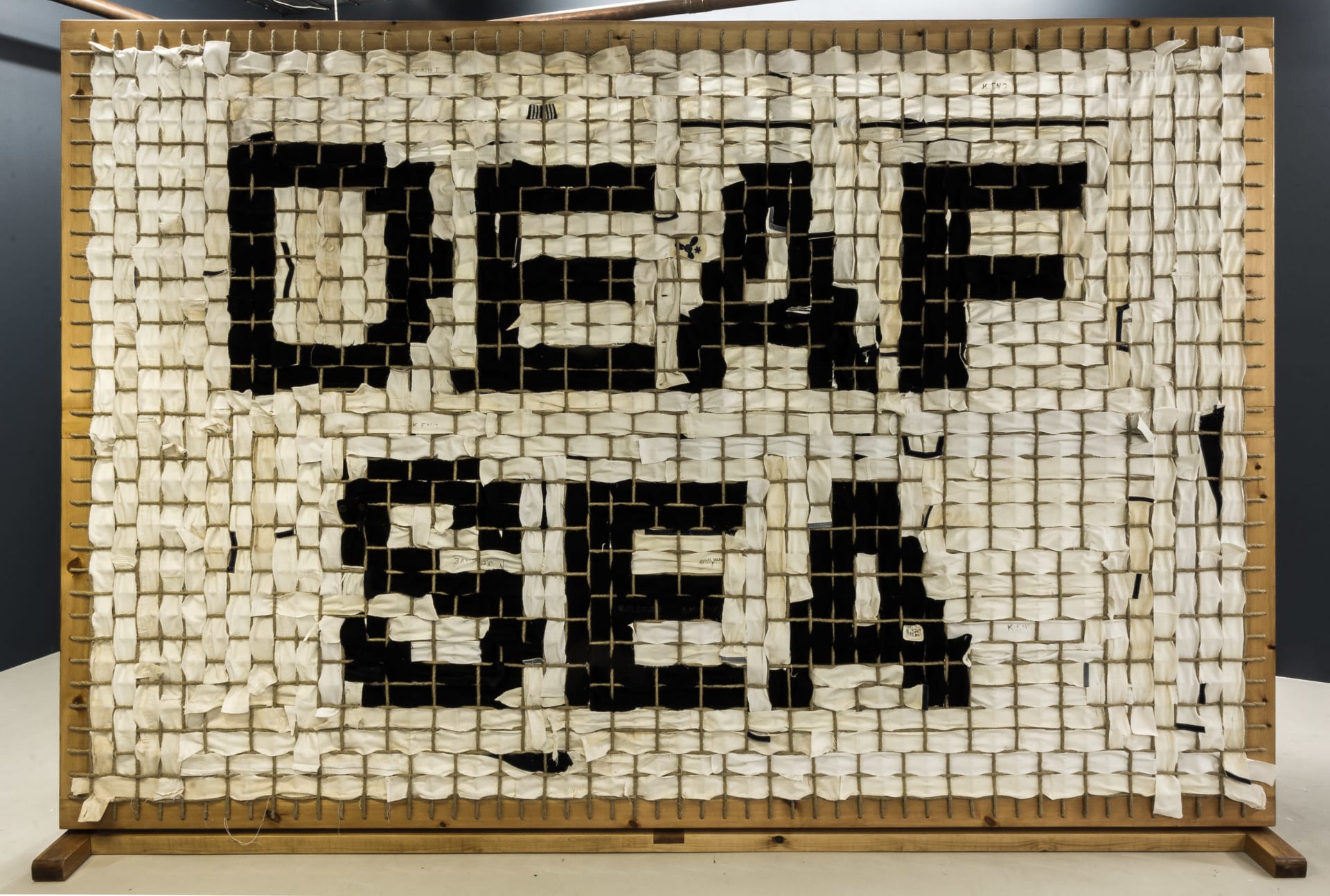 Installation photographs of Matt Stokes' exhibition "Dead Sea Deaf Sea" at Workplace in London in 2017