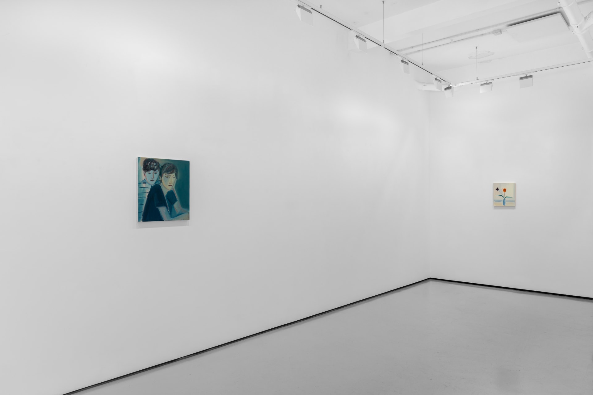 Installation views of Eve Ackroyd's exhibition 'Upon A Tide' at Workplace London