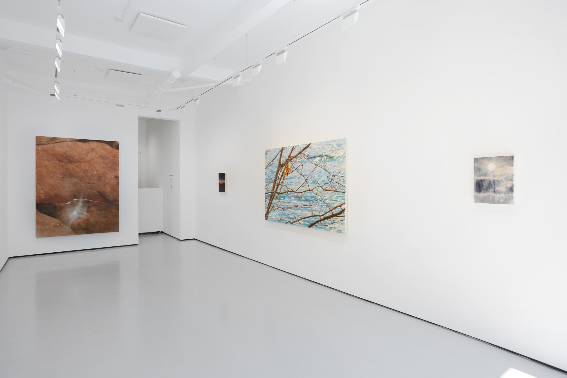 Installation shots of James Prapaithong's exhibition Light Rooms at Workplace | London