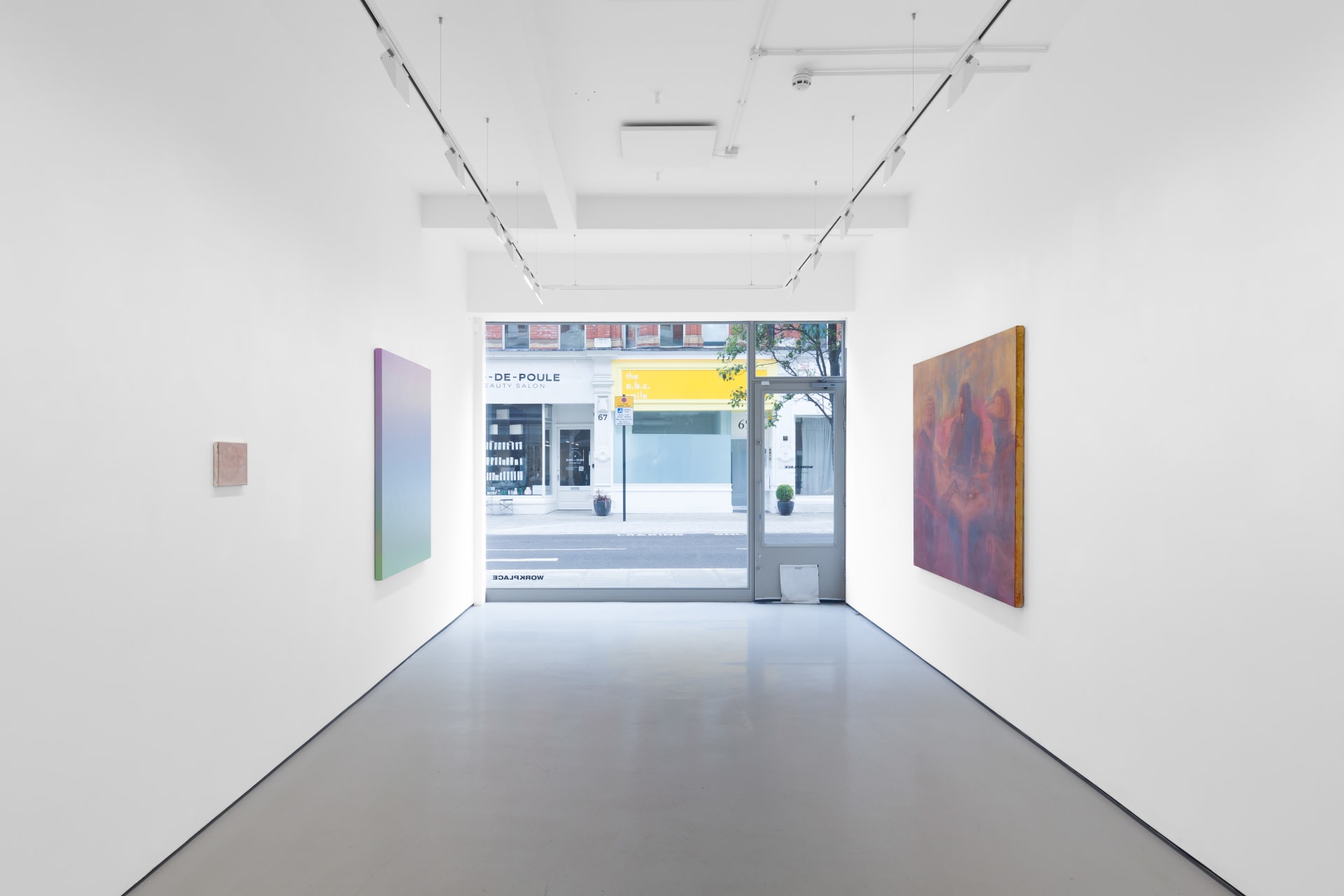 Installation view of the group exhibition Cold Enough for Snow