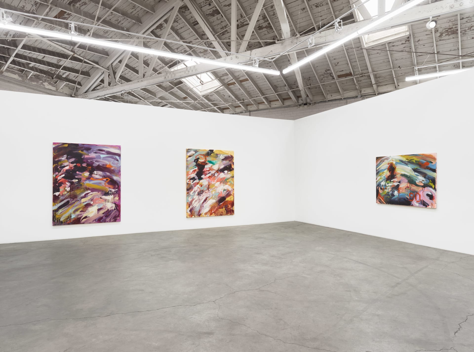 Installation images of Laura Lancaster's solo exhibition at Night Gallery, Los Angeles