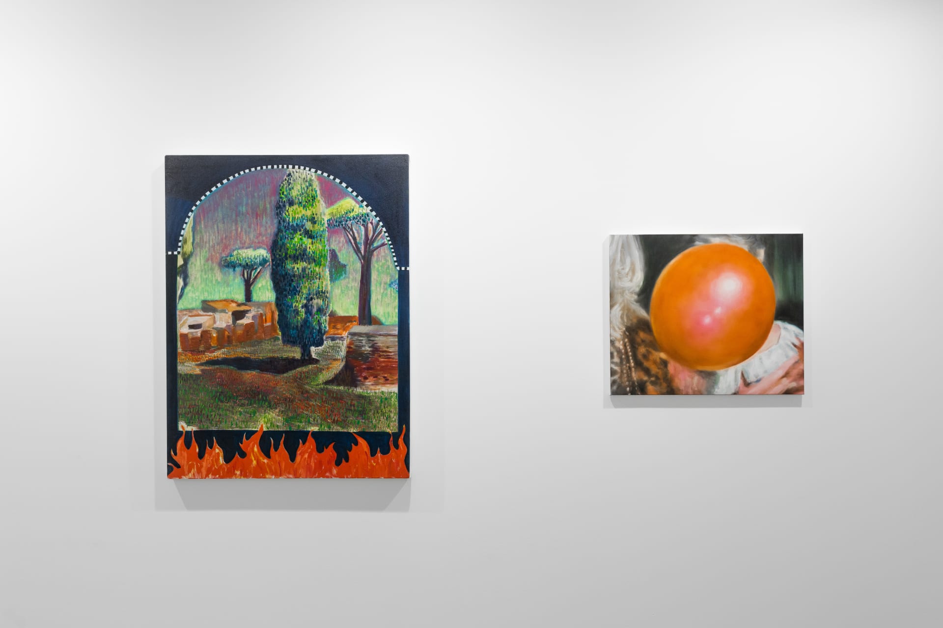 Installation views of 'Kaleidoscope' the inaugural group exhibition at Workplace in 50 Mortimer Street, Fitzrovia, London.