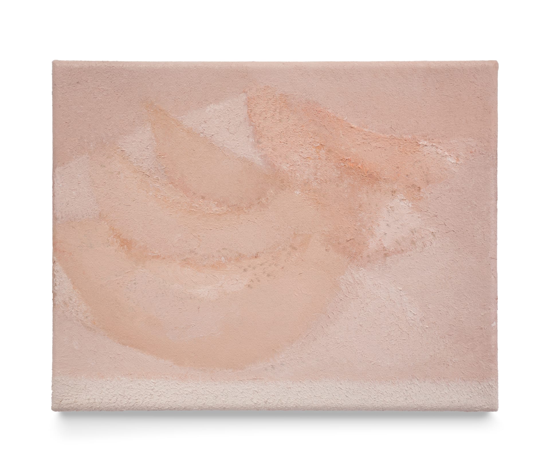 An impasto monochromatic painting of slices of melon by Marta Ravasi
