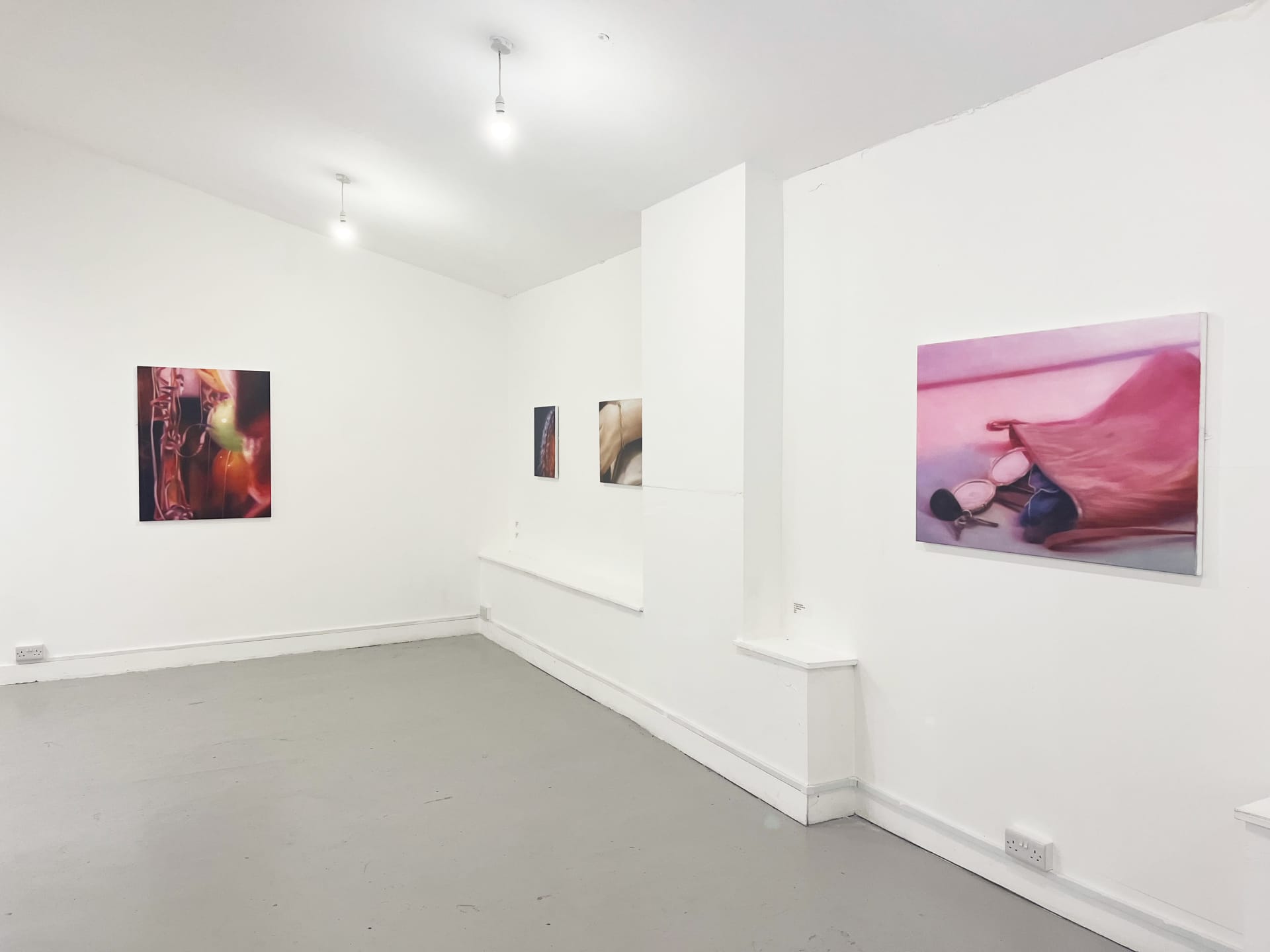 Installation images of Rachel Lancaster's exhibition at Elysium Gallery, Swansea