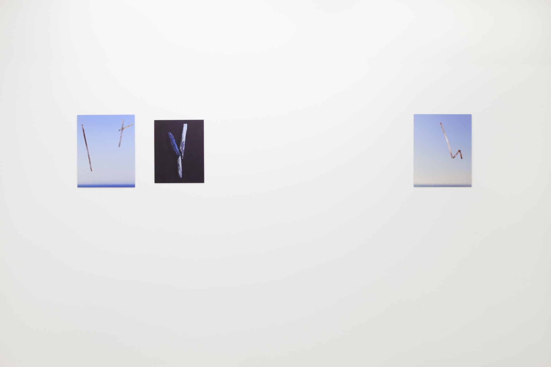 images of Joe Clarke's work in his exhibition 'Every song the same' at Workplace in London