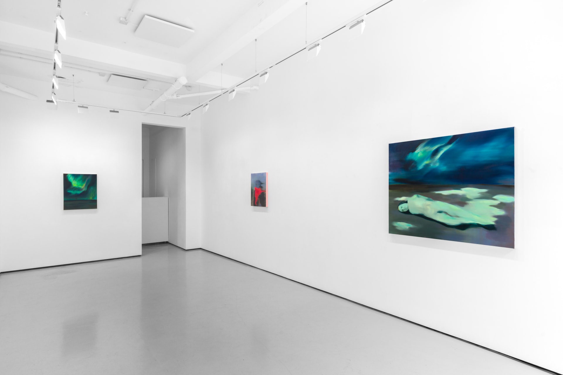 Installation views of Cathleen Clarke's solo exhibition 'A New Path' at Workplace London