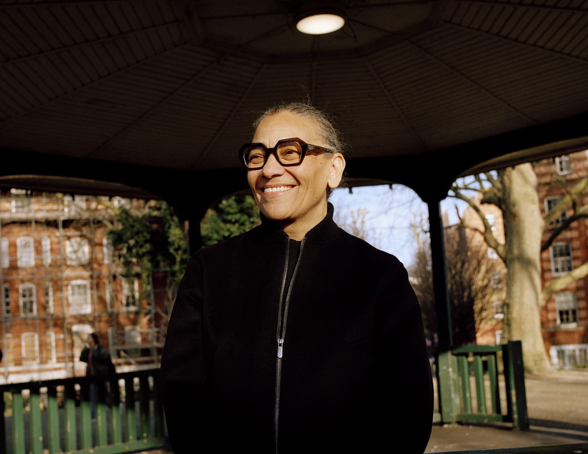 A portrait of Lubaina Himid