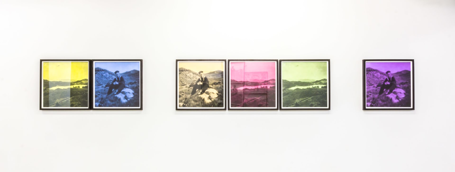 Installation photographs of Matt Stokes' exhibition "Dead Sea Deaf Sea" at Workplace in London in 2017
