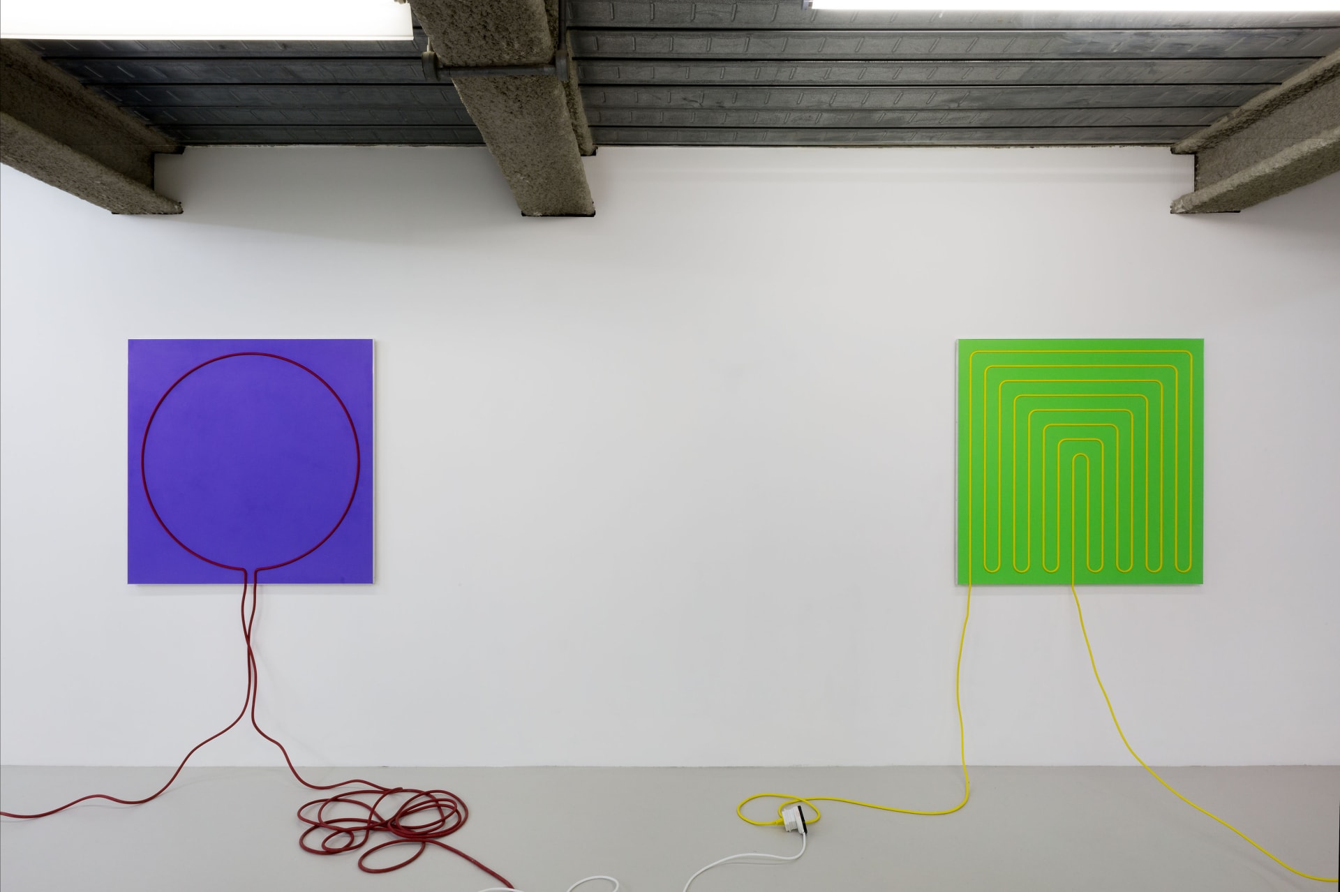 Installation shots of Jacob Dahlgren's exhibition 'Third Uncle' at Workplace London
