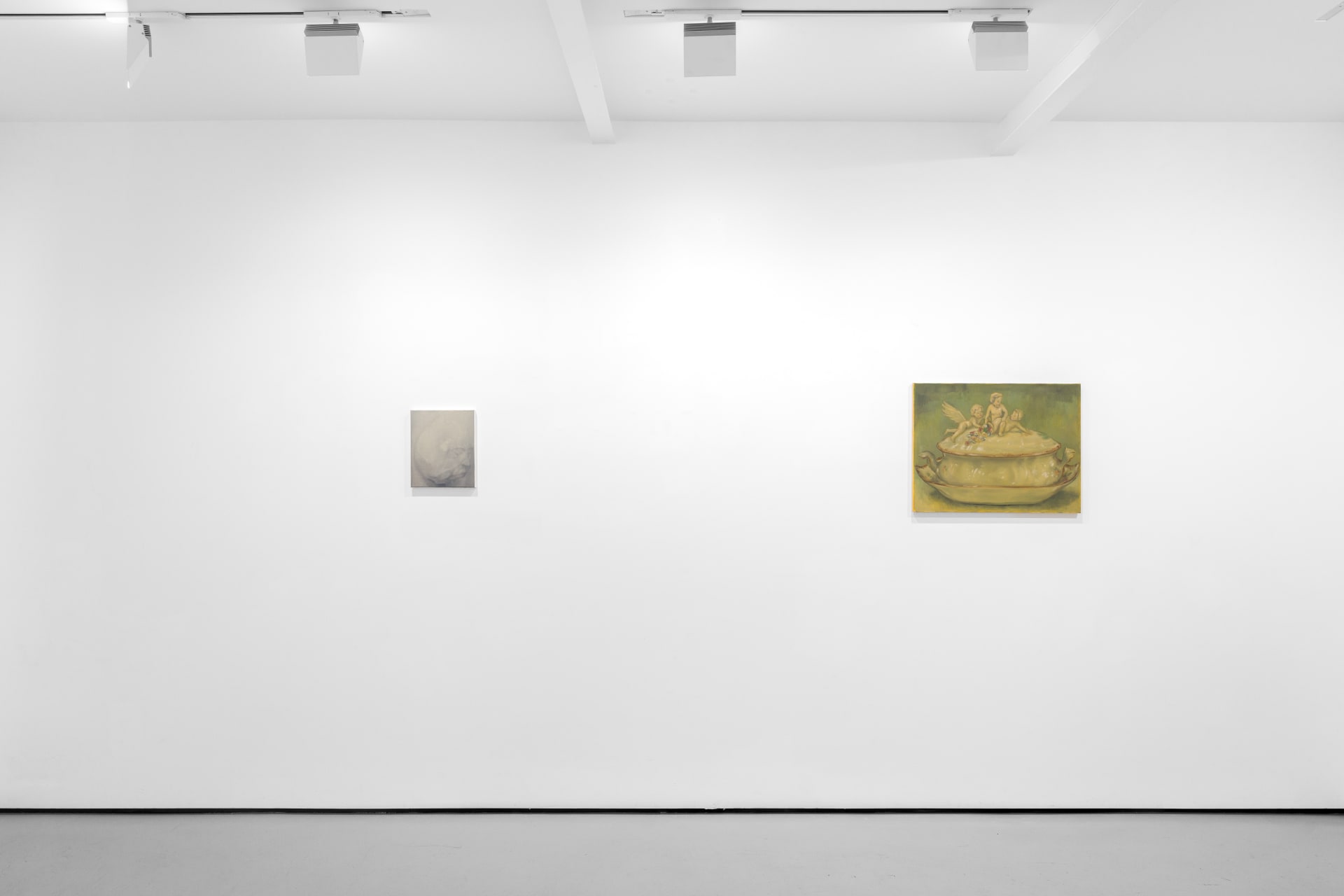 Installation view of the group exhibition Cold Enough for Snow