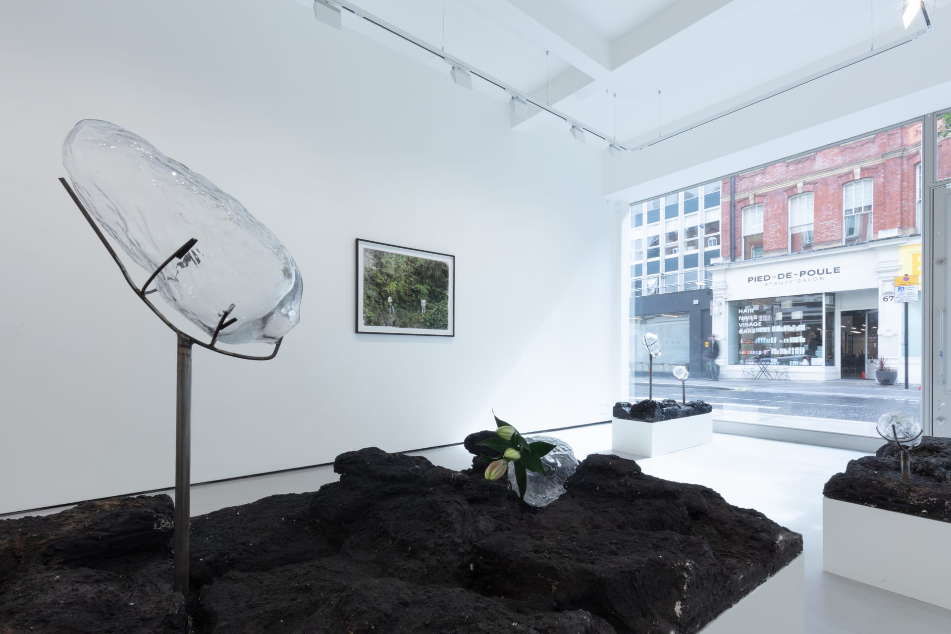 Installation view of Though floating on water at Workplace