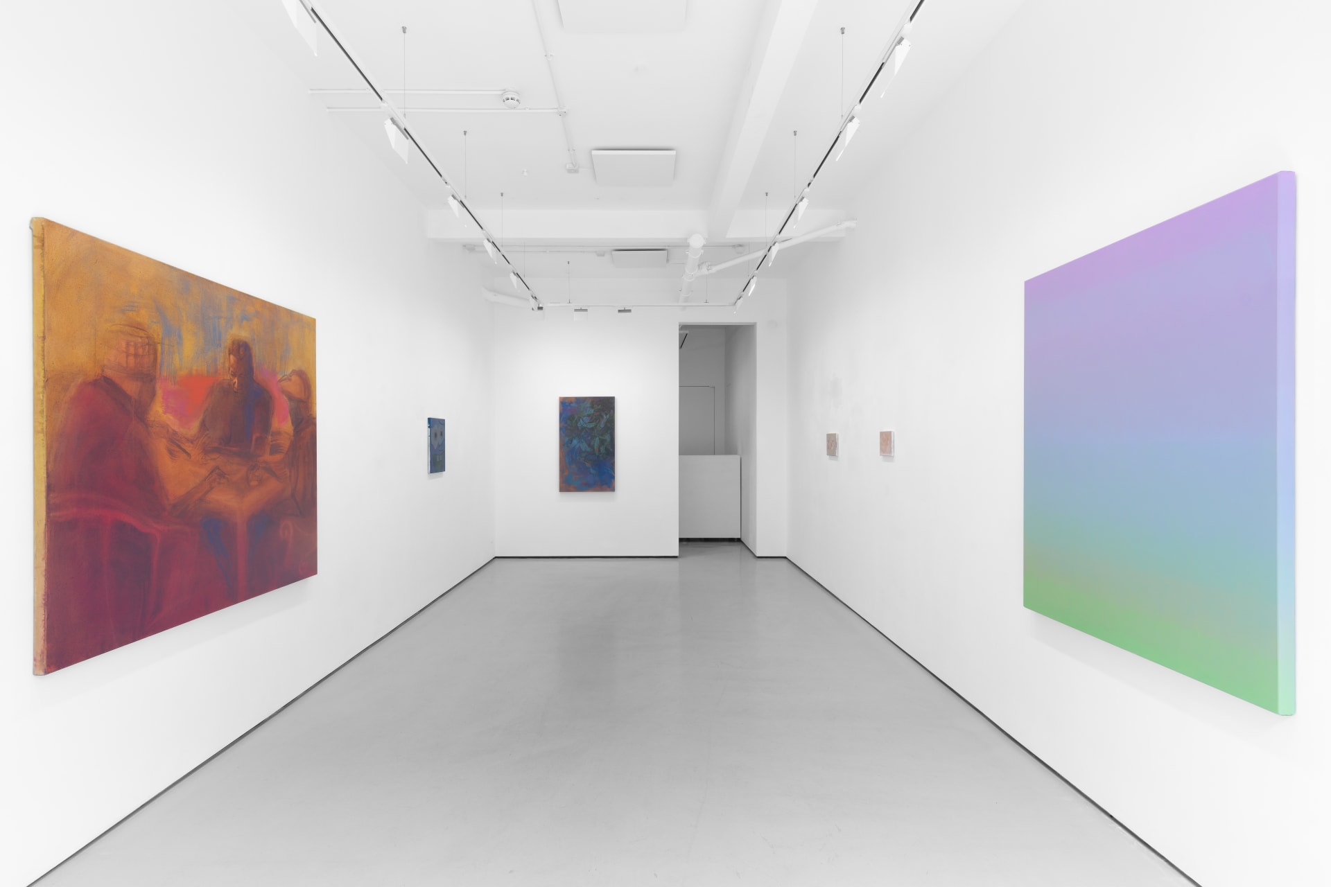 Installation view of the group exhibition Cold Enough for Snow