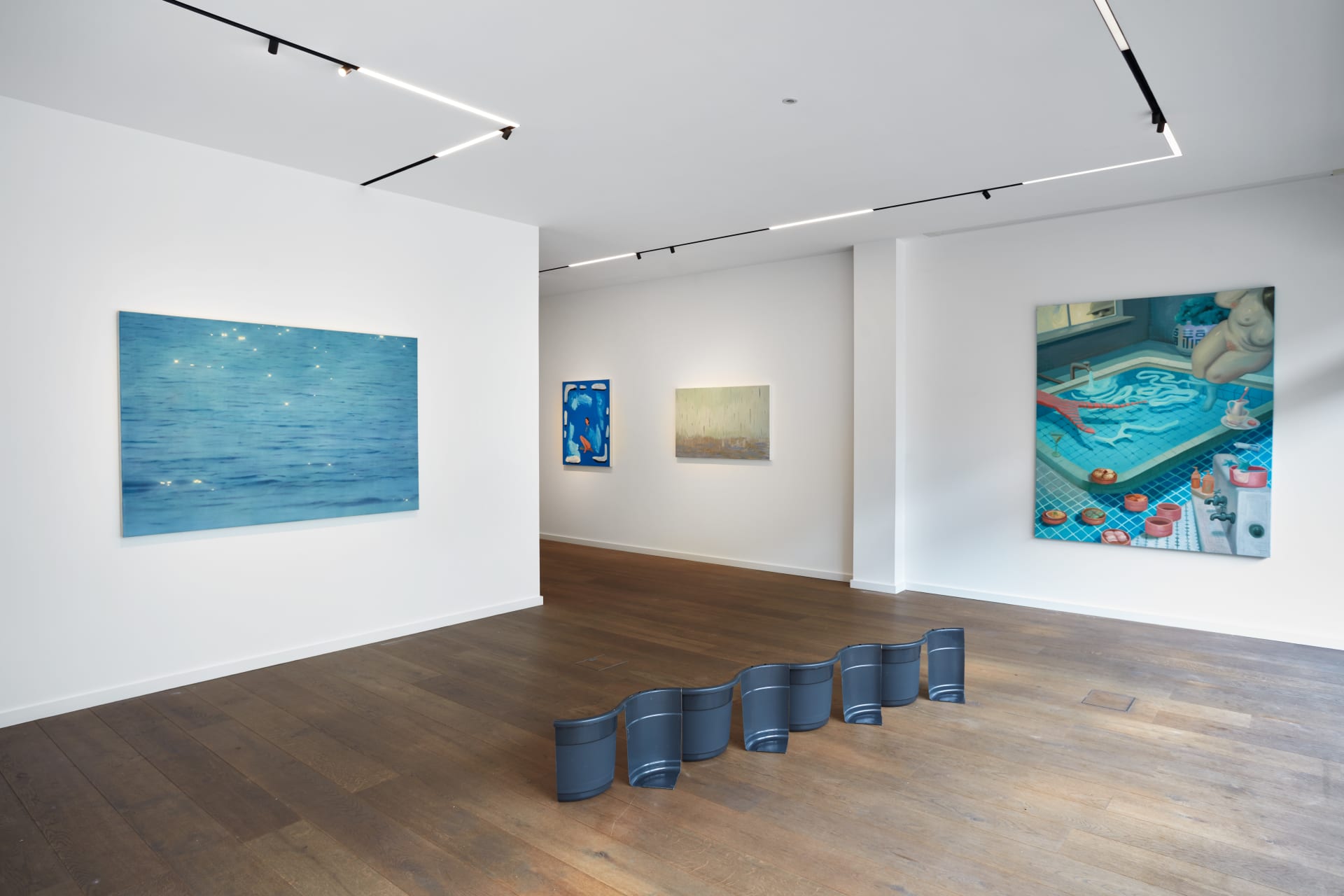 Installation photographs of 'This is Water' a group exhibition at Workplace | London