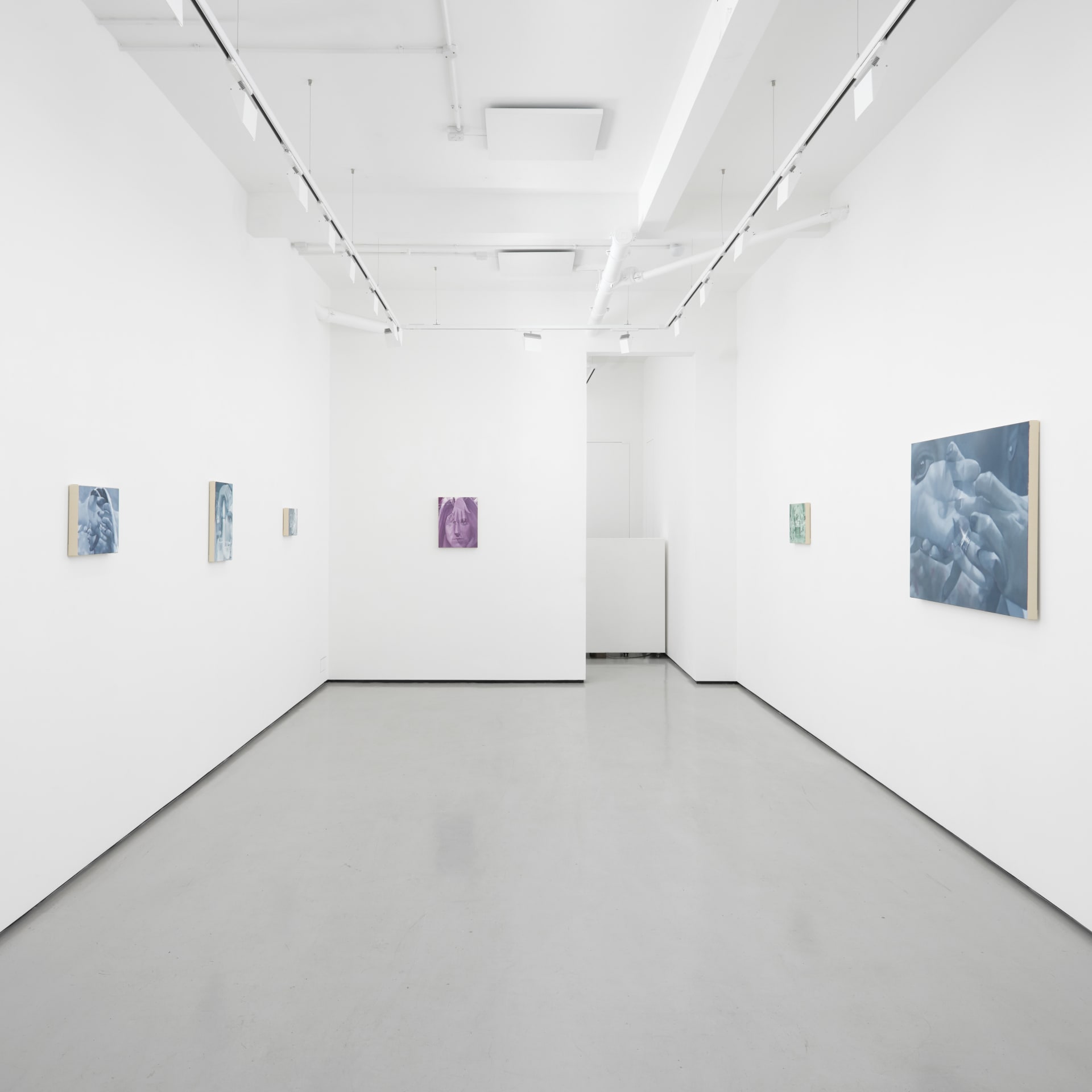 installation views of Julia Maiuri's exhibition at Workplace in London