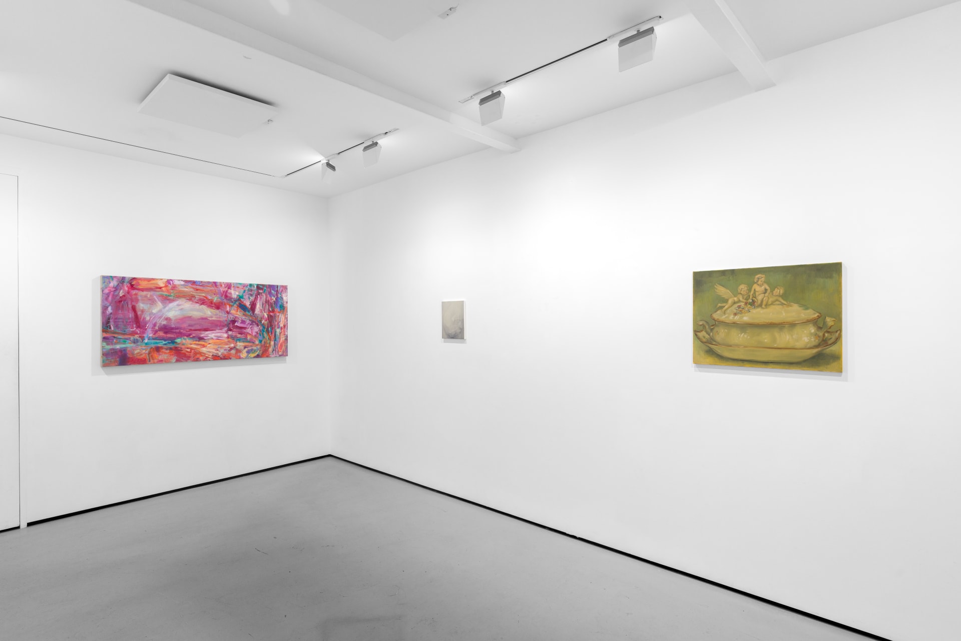 Installation view of the group exhibition Cold Enough for Snow