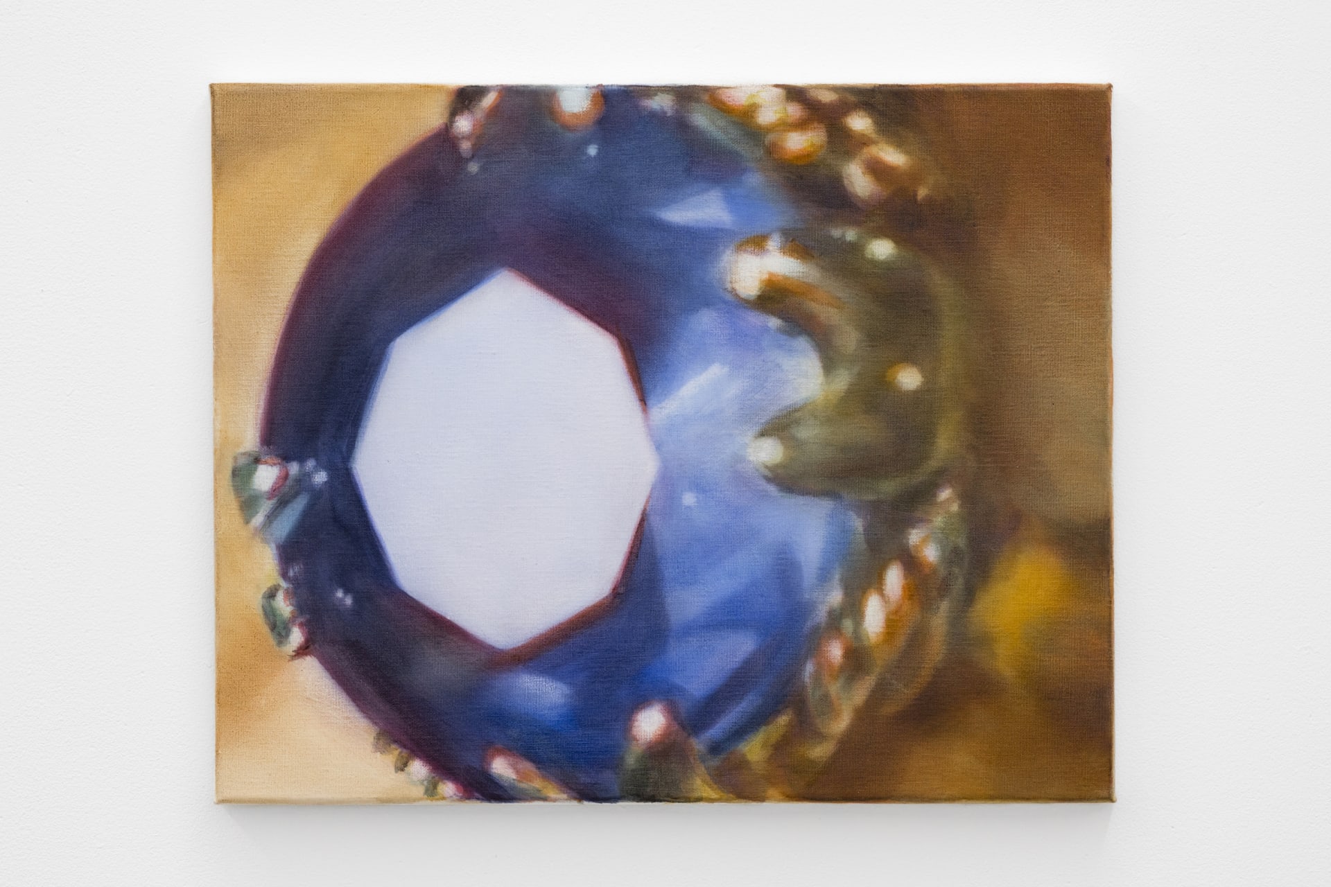A painting of a faceted jewel close up by Rachel Lancaster