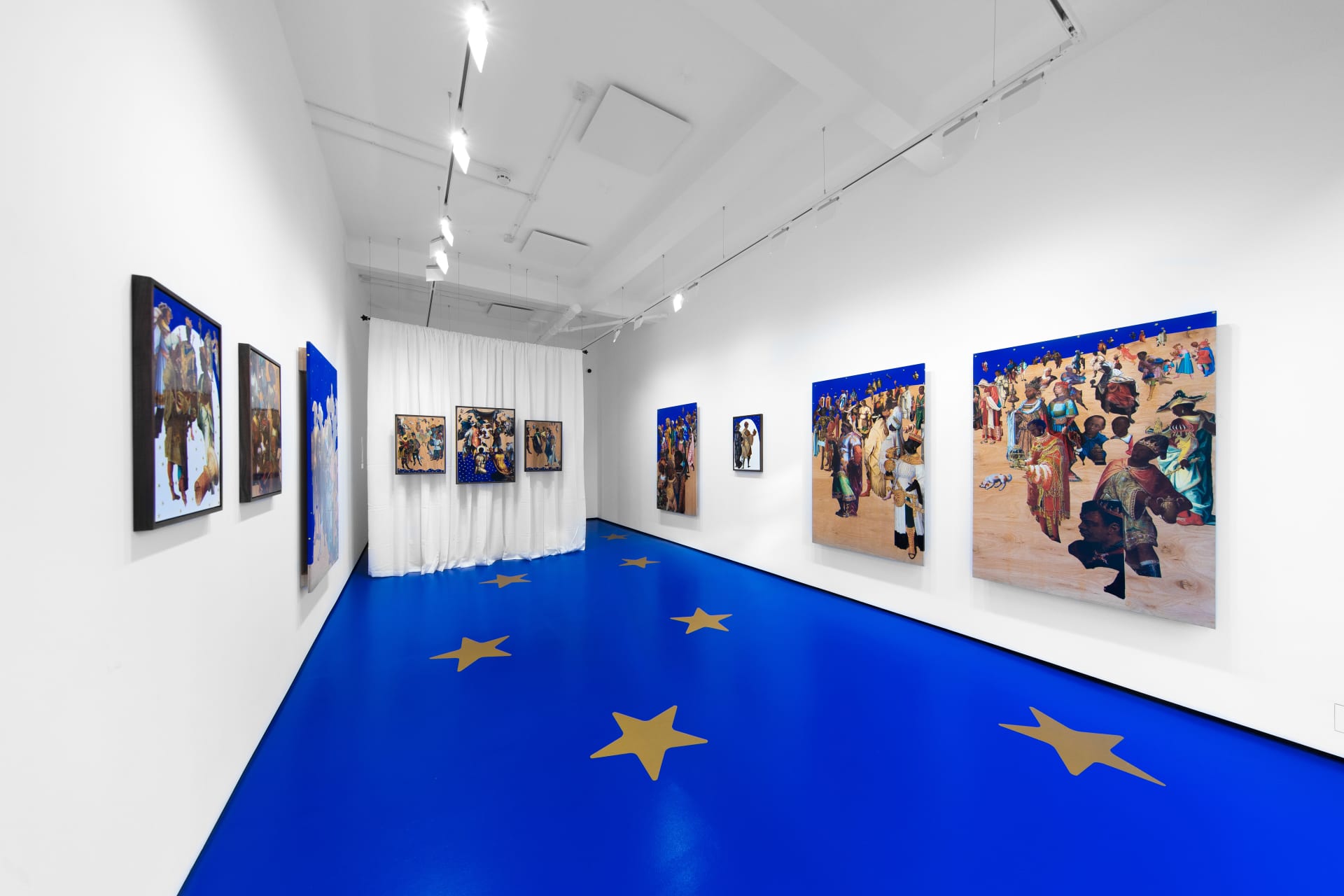 Installation photos of Rosa Johan Uddoh's exhibition 'Star Power' at Workplace | London 