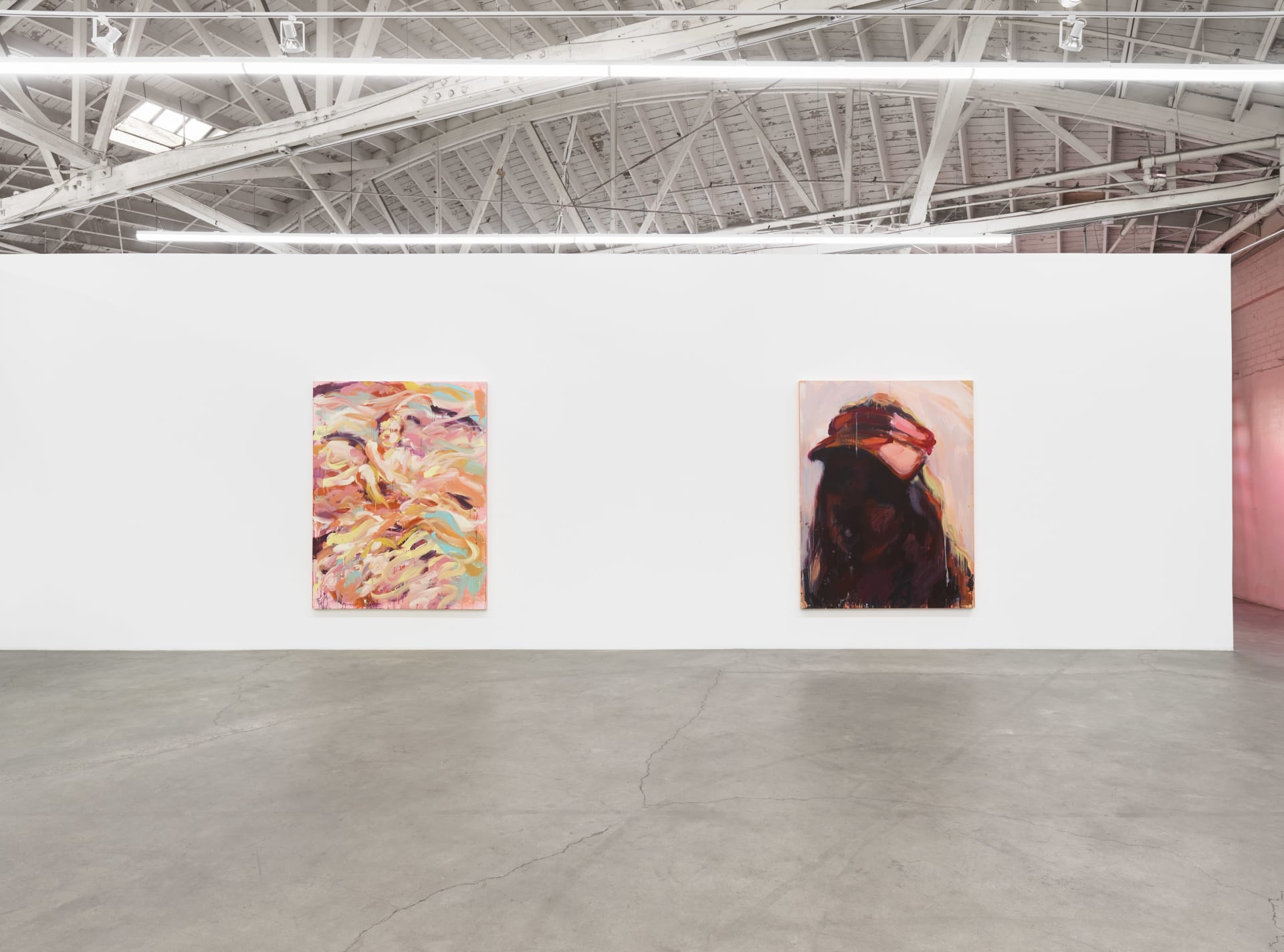 Installation images of Laura Lancaster's solo exhibition at Night Gallery, Los Angeles