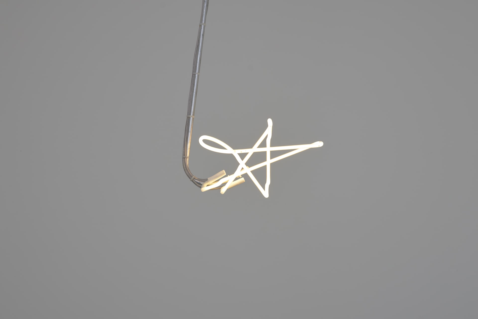 Installation images of Max Boyla's exhibition 'Crying like a fire in the sun' at Workplace, London. 