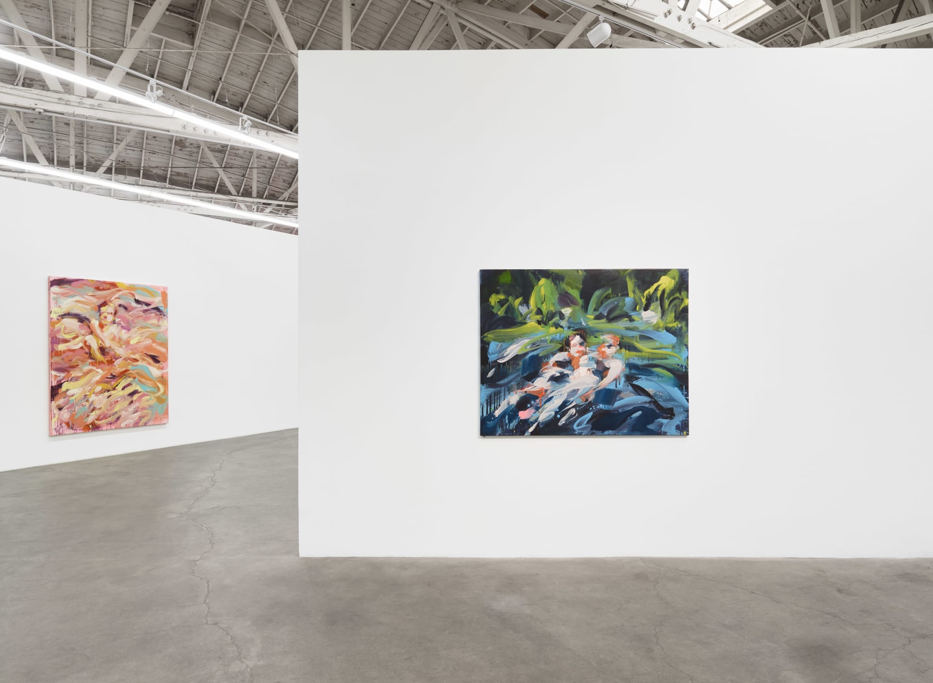 Installation images of Laura Lancaster's solo exhibition at Night Gallery, Los Angeles