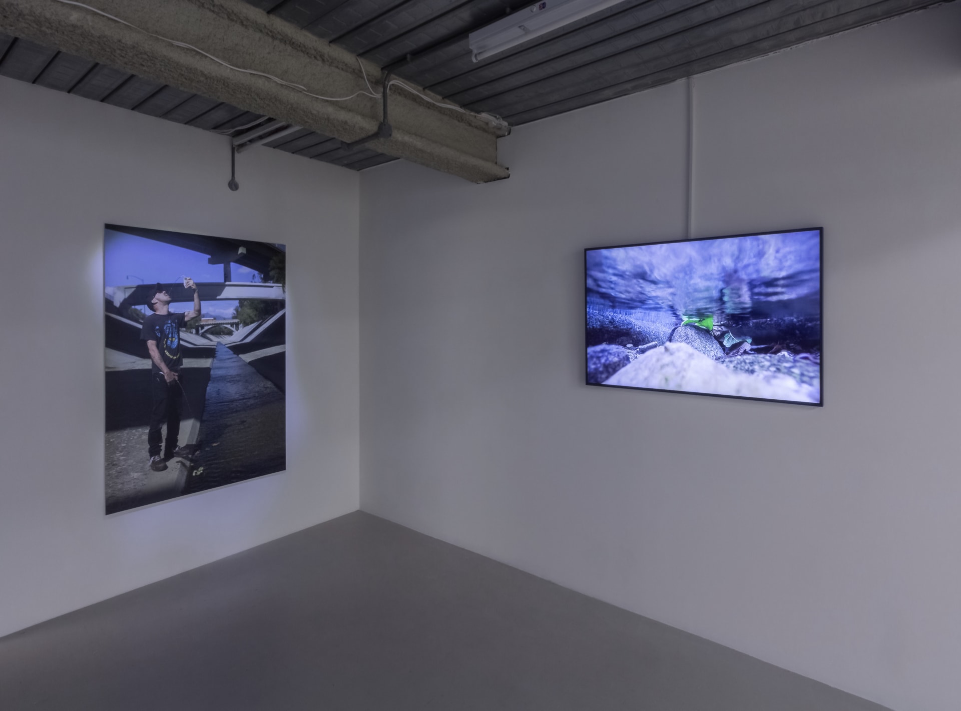 Installation documentation of Joel Kyack's exhibition "Hold On Tightly / Let Go Lightly" at Workplace | London