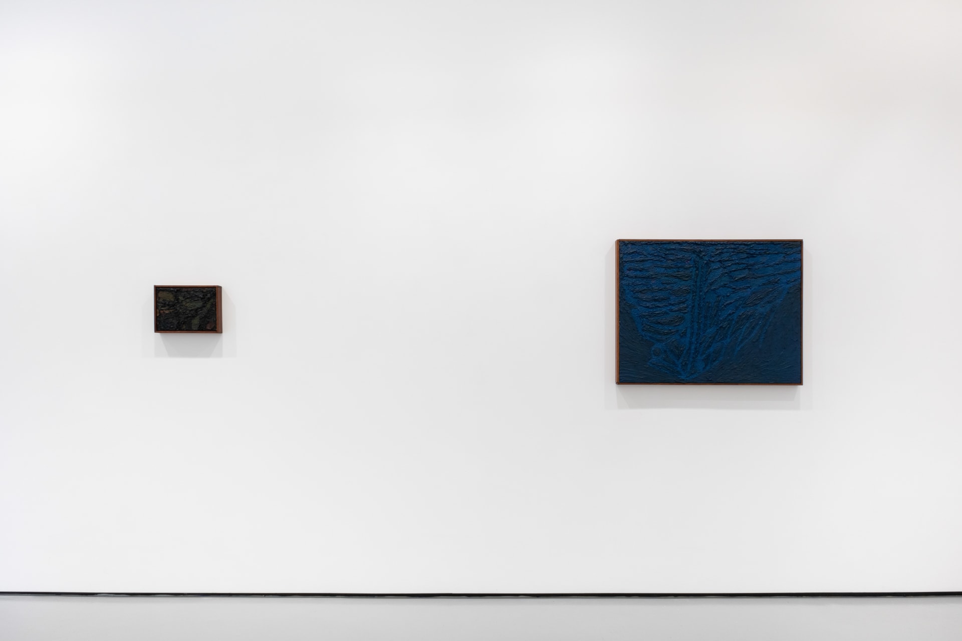 Installation photographs of James Collins exhibition 'Ground' at Workplace | London