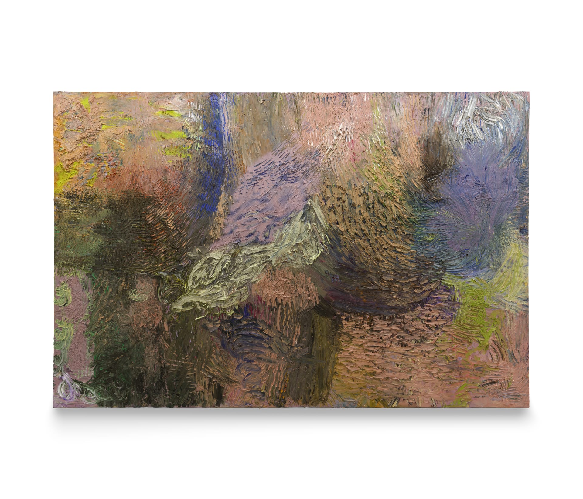 A large impasto expressionistic painting by James Cabaniuk