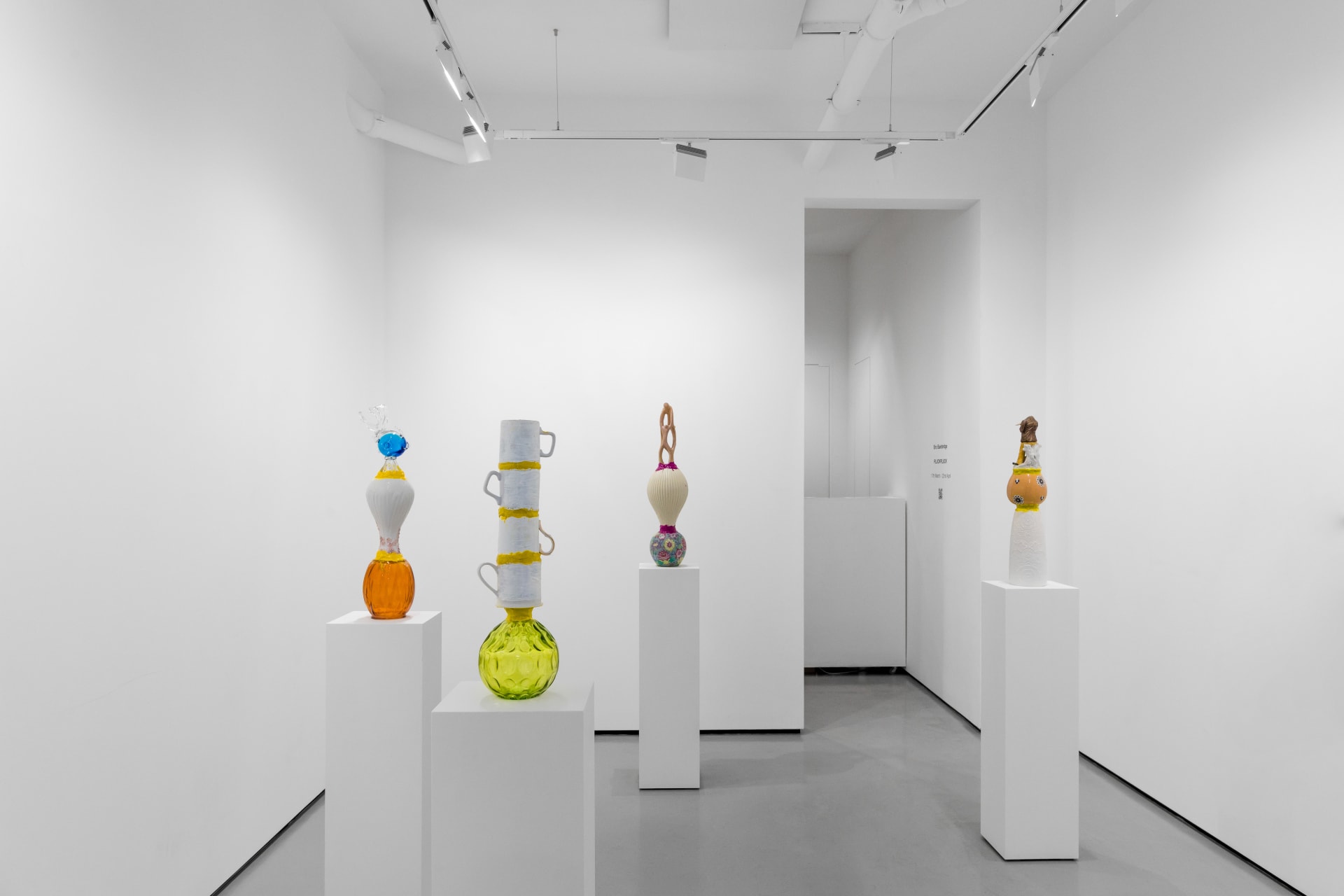 Installation shot of Eric Bainbridge's exhibition PLUCKPLUCK
