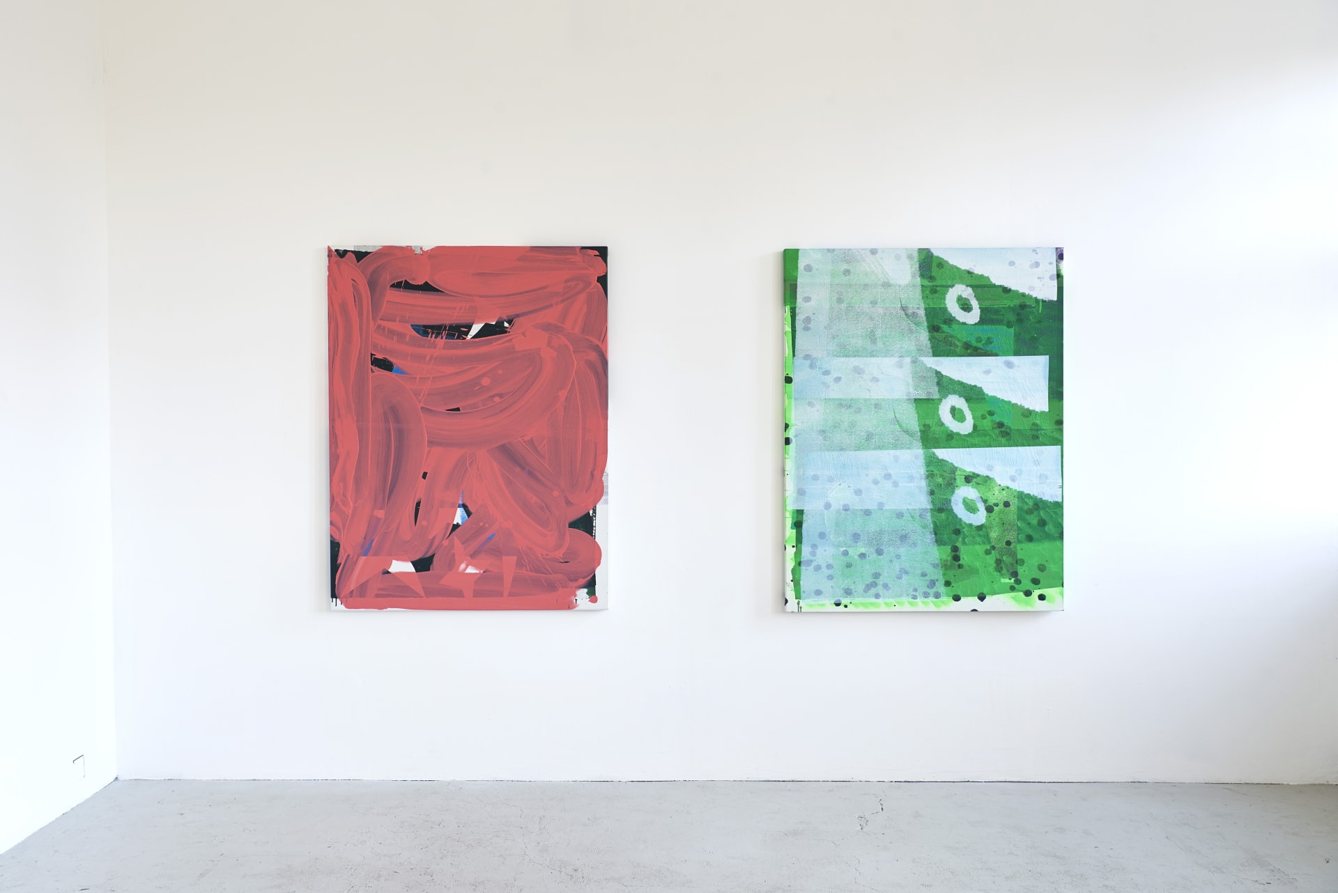 Installation photographs of Mike Pratt's exhibition at Workplace | London