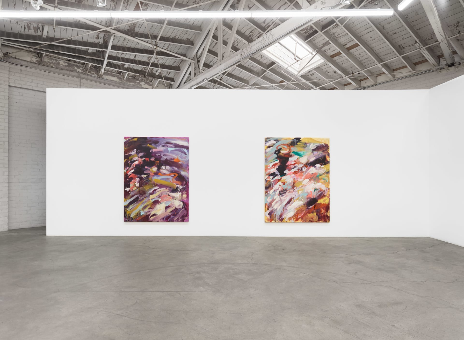 Installation images of Laura Lancaster's solo exhibition at Night Gallery, Los Angeles