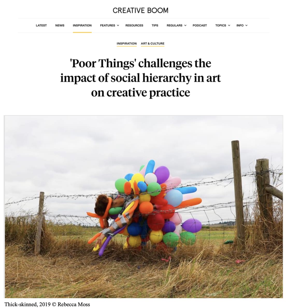 Creative Boom ‘‘Poor Things’ challenges the impact of social hierarchy in art on creative practice’  24 January 2023 Olivia Atkins