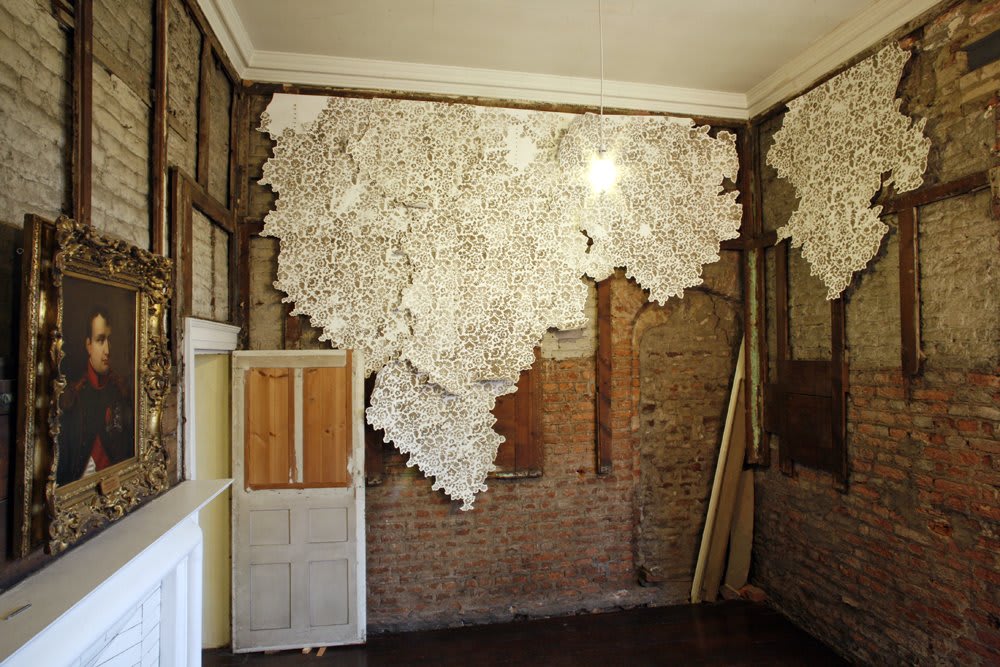 Catherine Bertola, Layer/s, lost without trace (detail), 2009