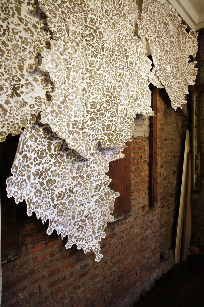 Catherine Bertola, Layer/s, lost without trace (detail), 2009