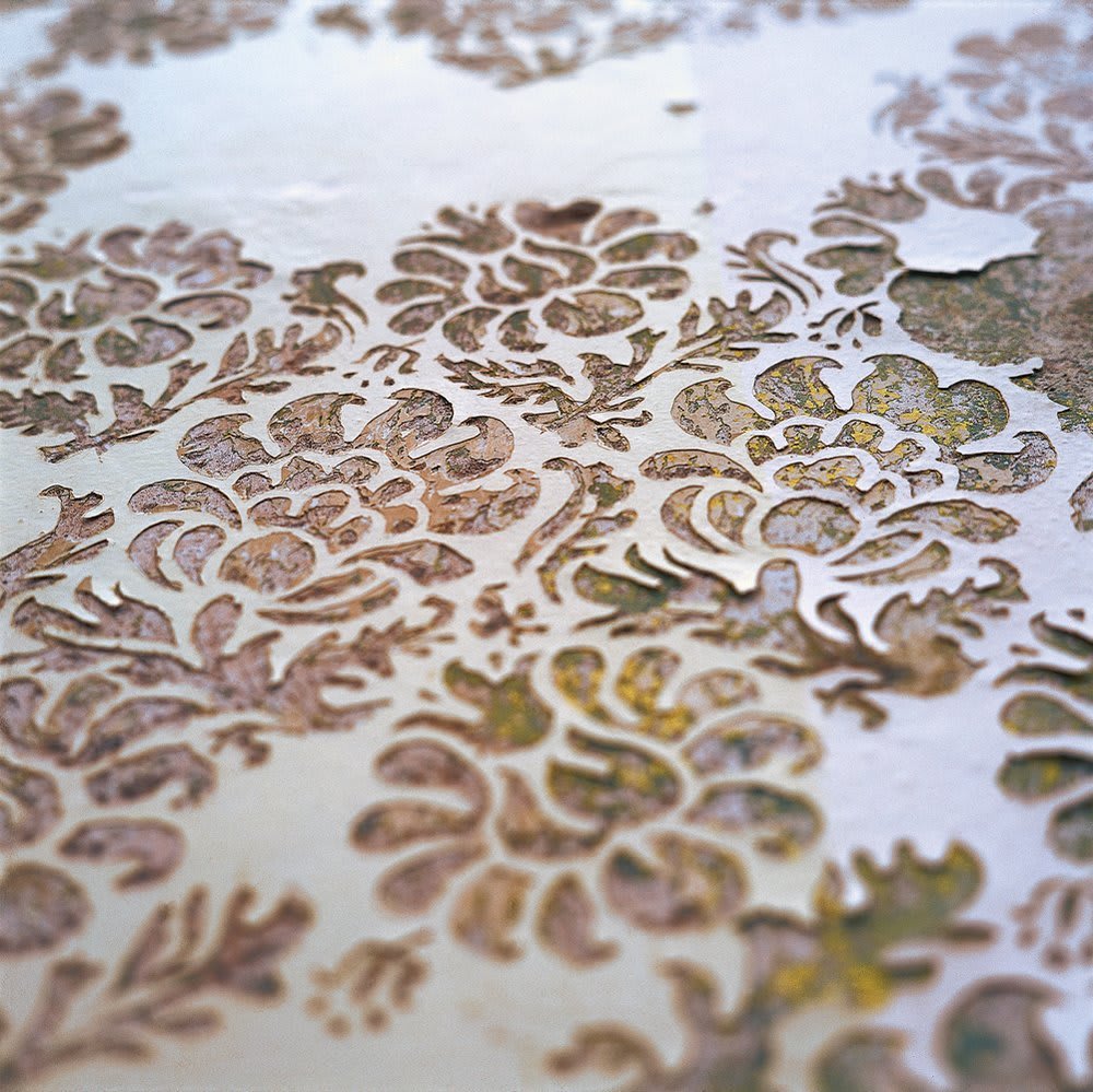 Catherine Bertola, Scratching at the surface, Installation View, 2001