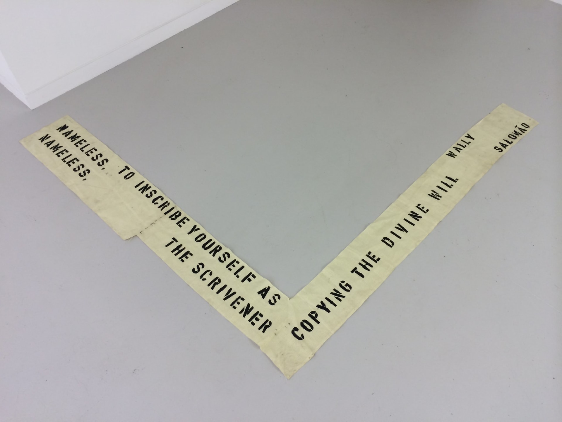 Hugo Canoilas, Nameless nameless. To inscribe yourself as the scrivener copying the divine will., 2013