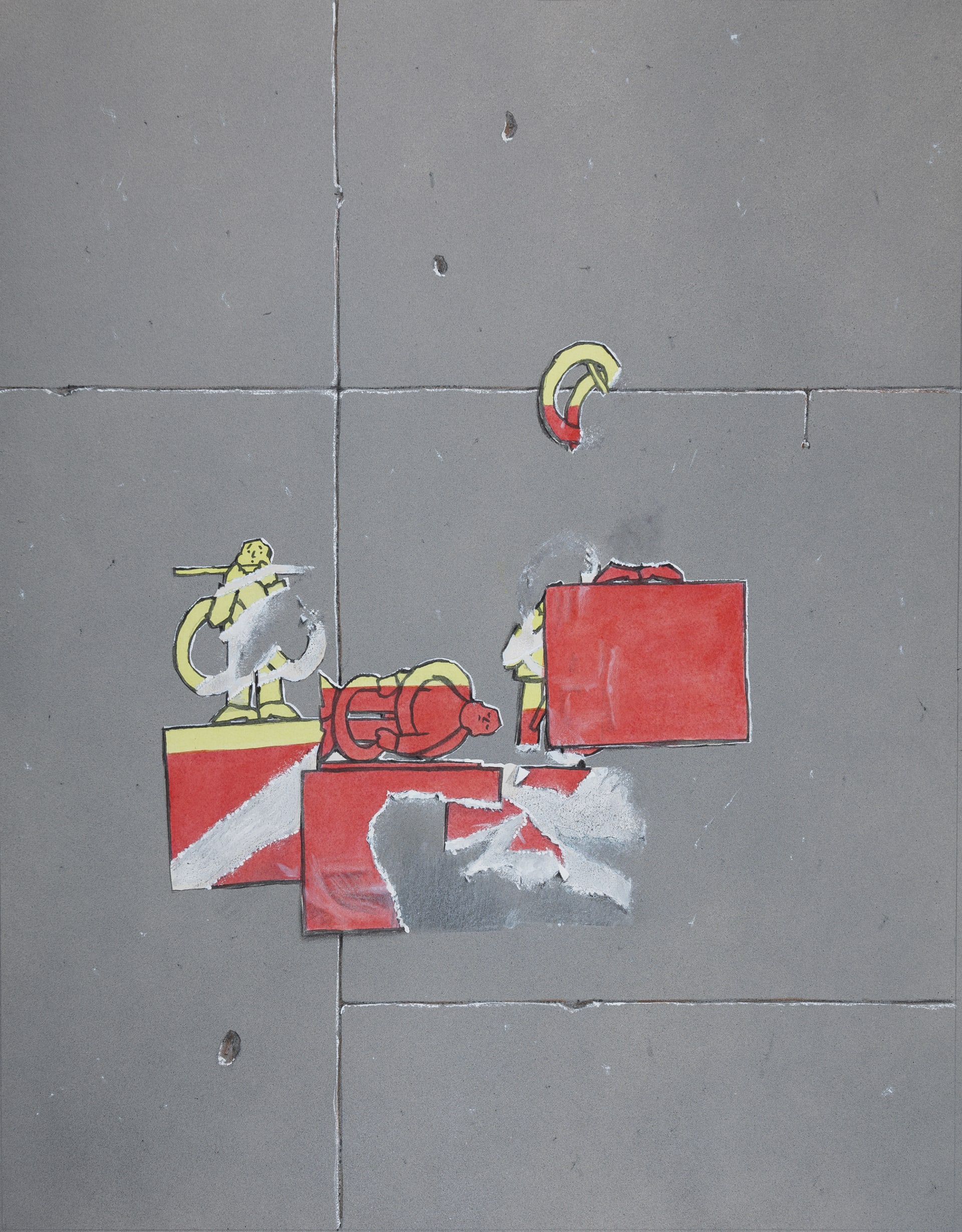 Mick Peter, 110% Torn Drawings Drawing 05, 2016