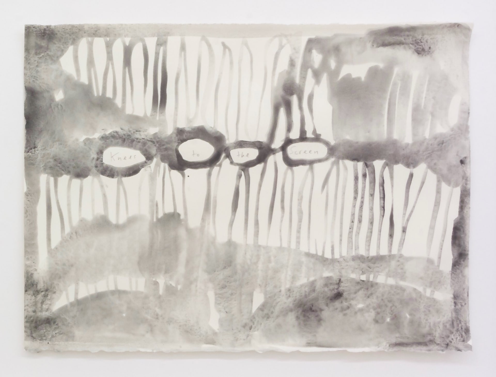 Susie Green, Knees to the screen, 2017