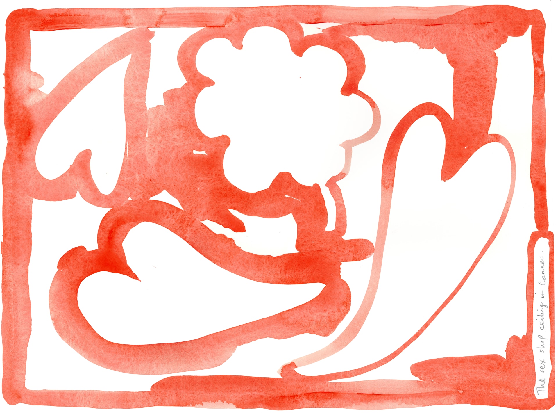 Susie Green, The sex shop ceiling in Cannes, 2017