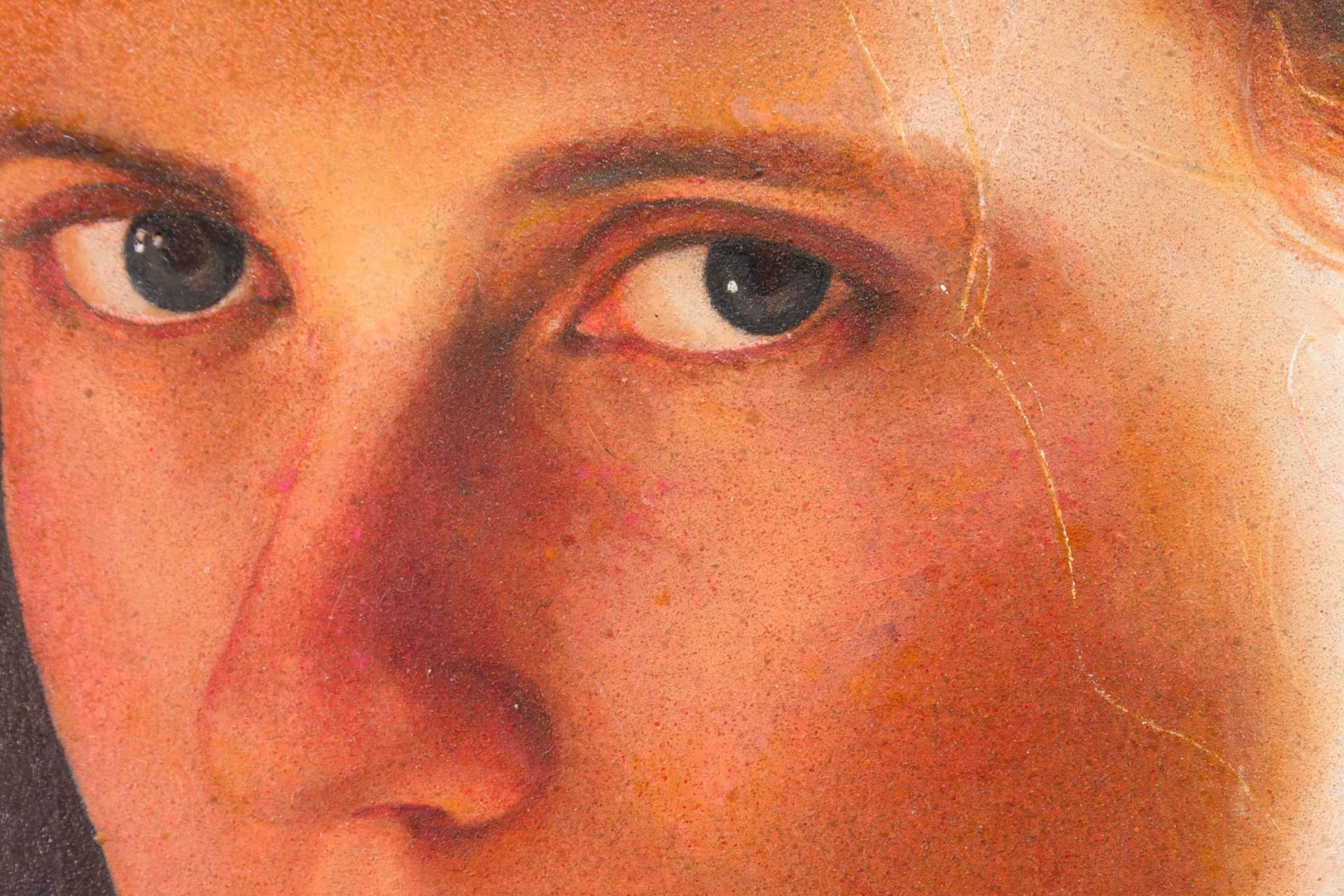 A detail of a painting by Ki Yoong
