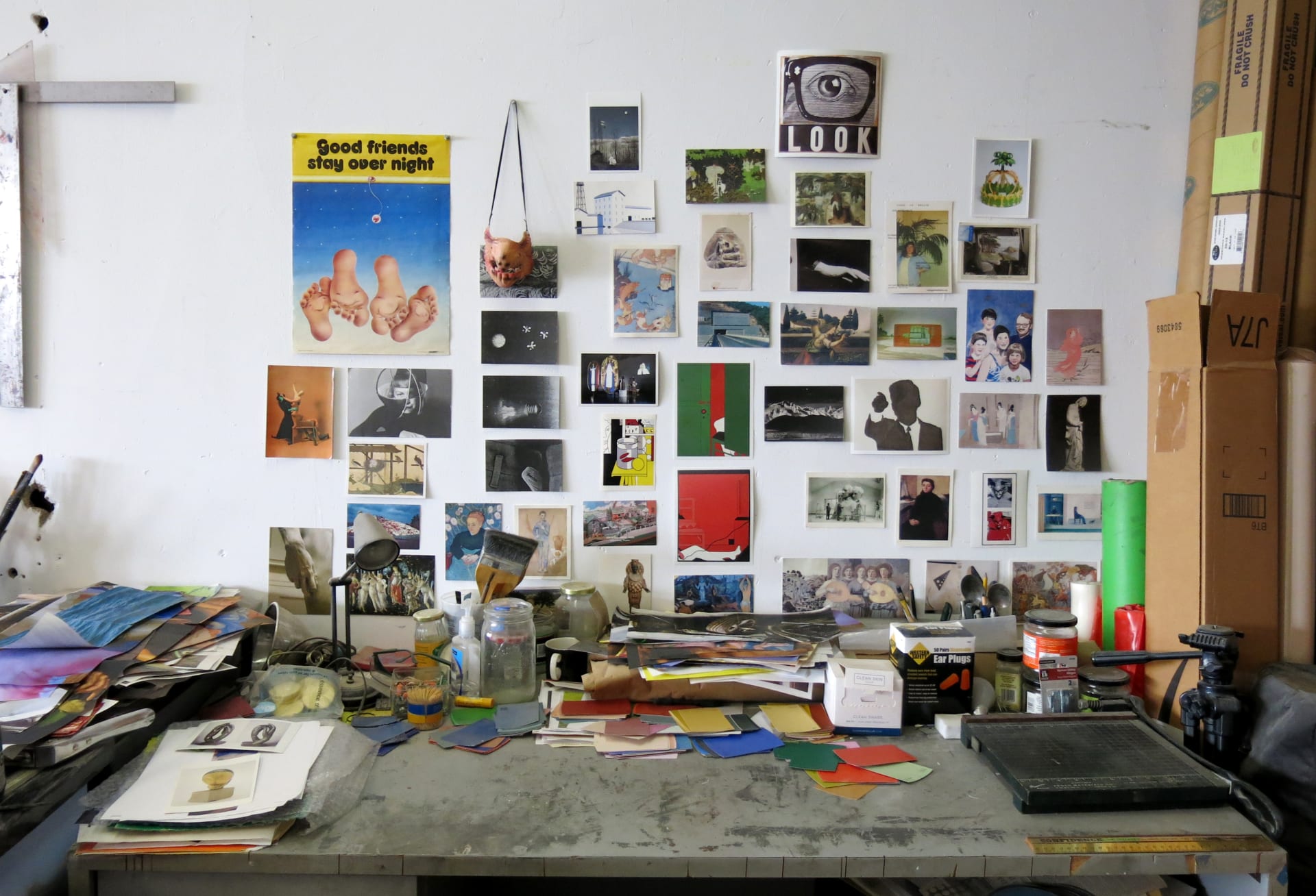 Images from Meredith Sellers' studio in Philadelphia, December 2025