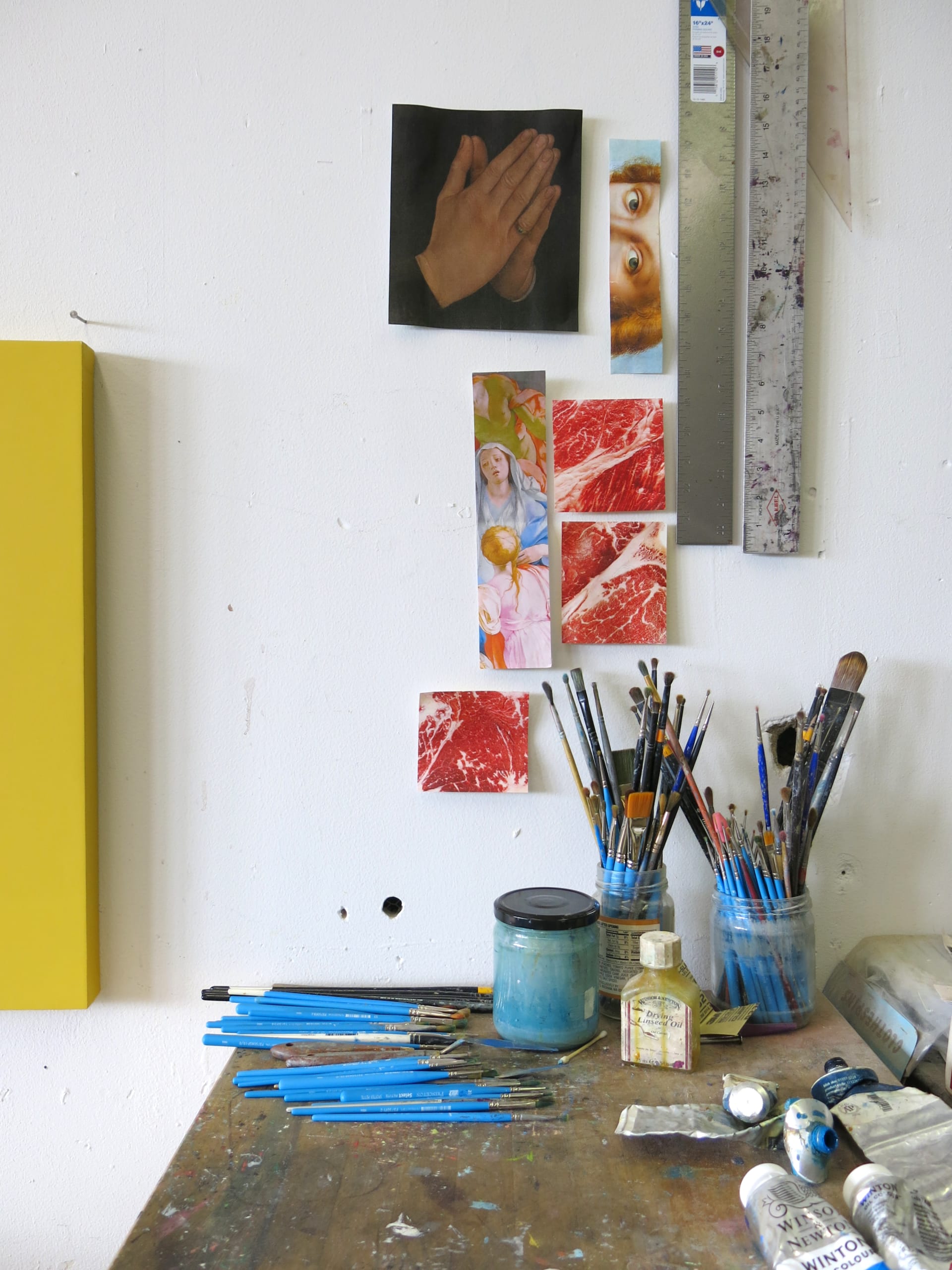 Images from Meredith Sellers' studio in Philadelphia, December 2025