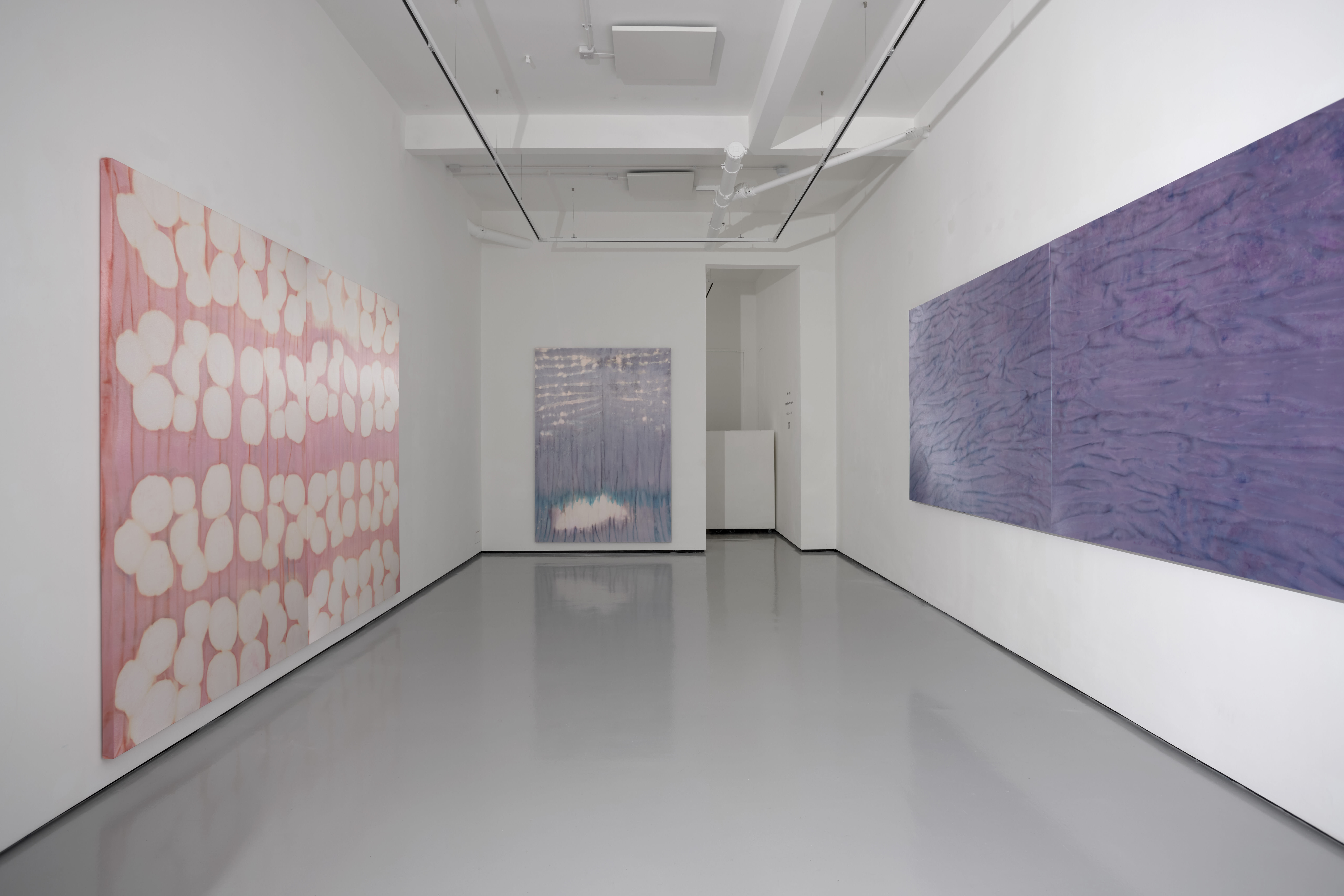 Installation images of Max Boyla's exhibition 'Crying like a fire in the sun' at Workplace, London. 