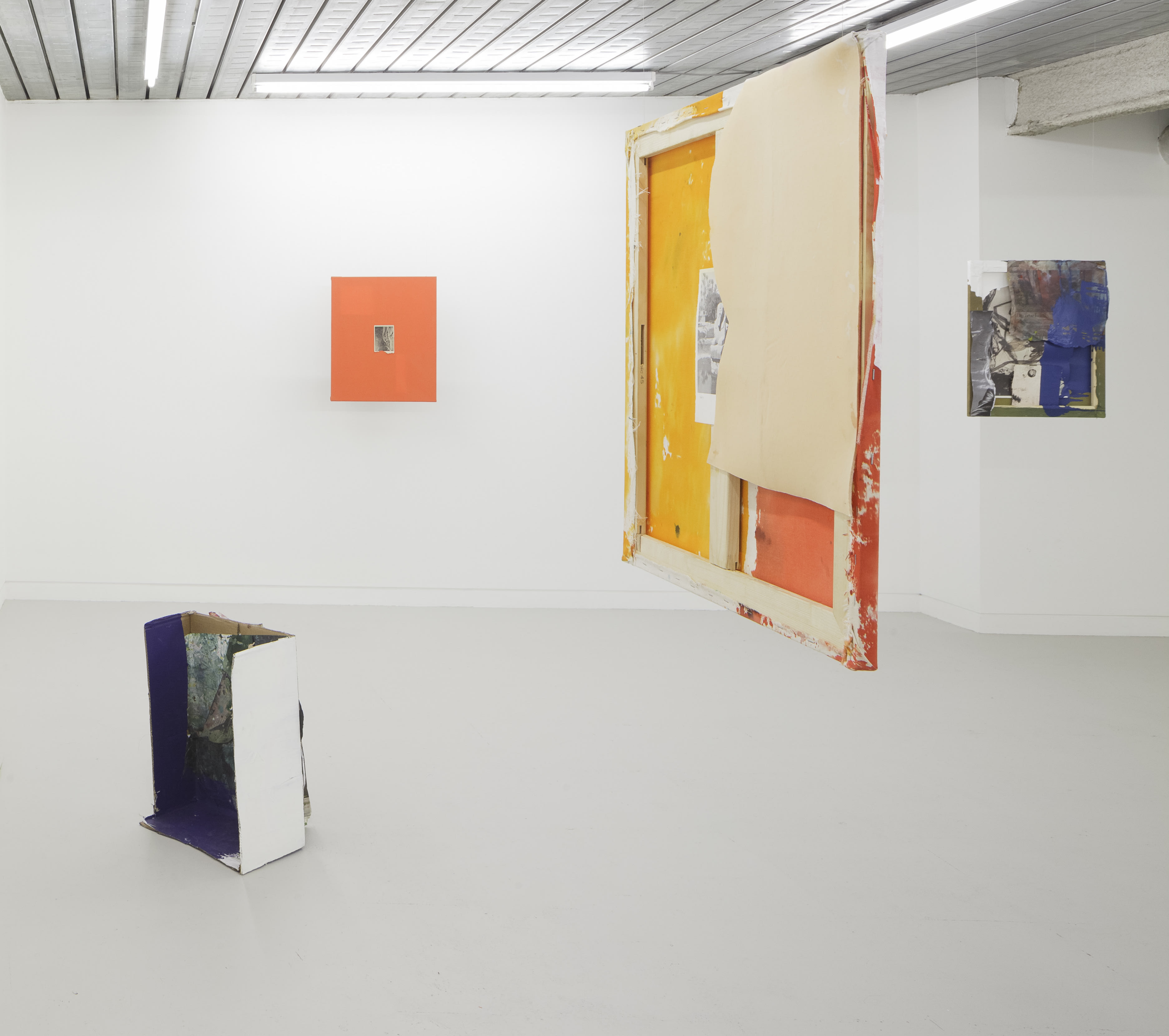 installation shots of Hugo Canoilas' exhibition at Workplace London