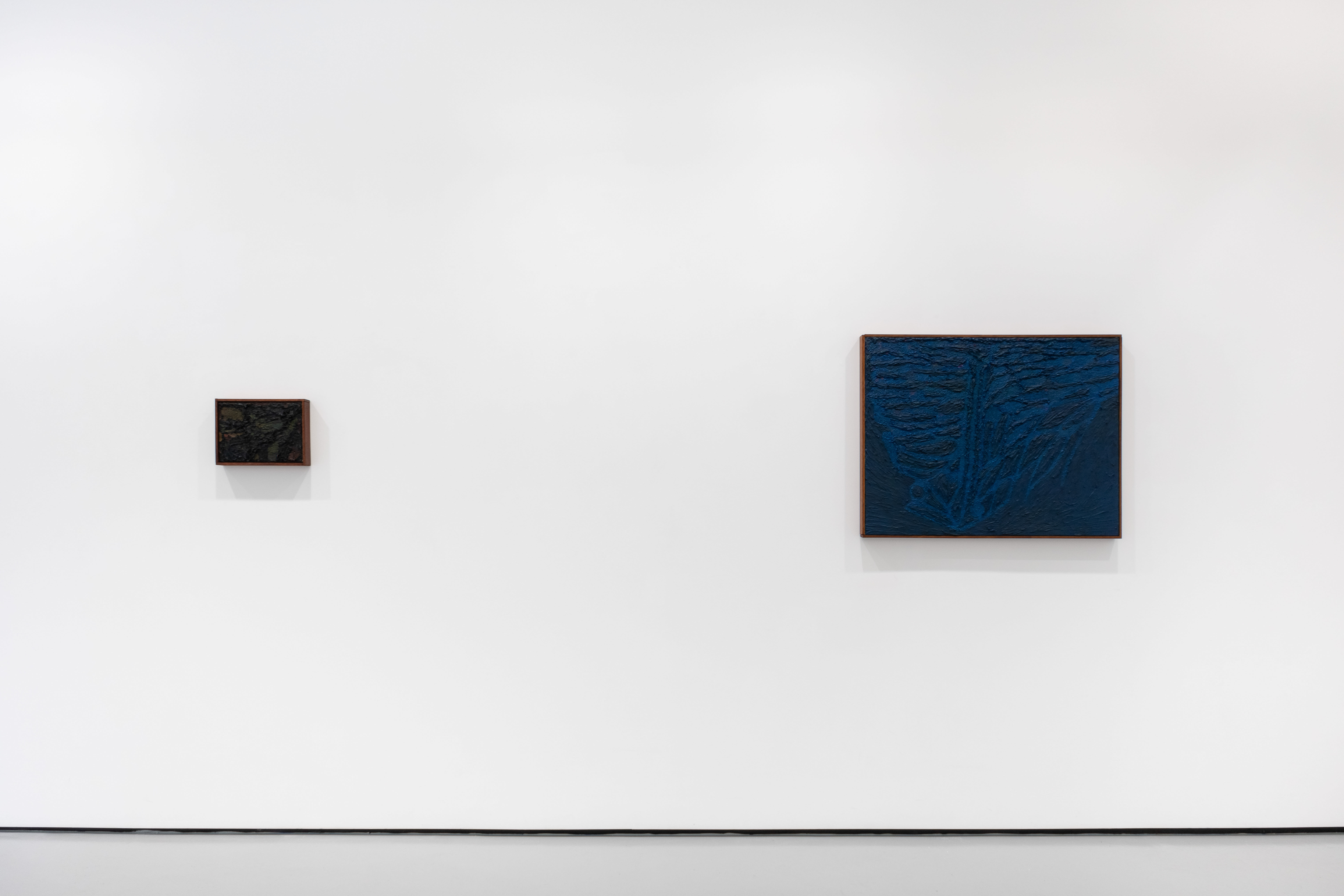 Installation photographs of James Collins exhibition 'Ground' at Workplace | London