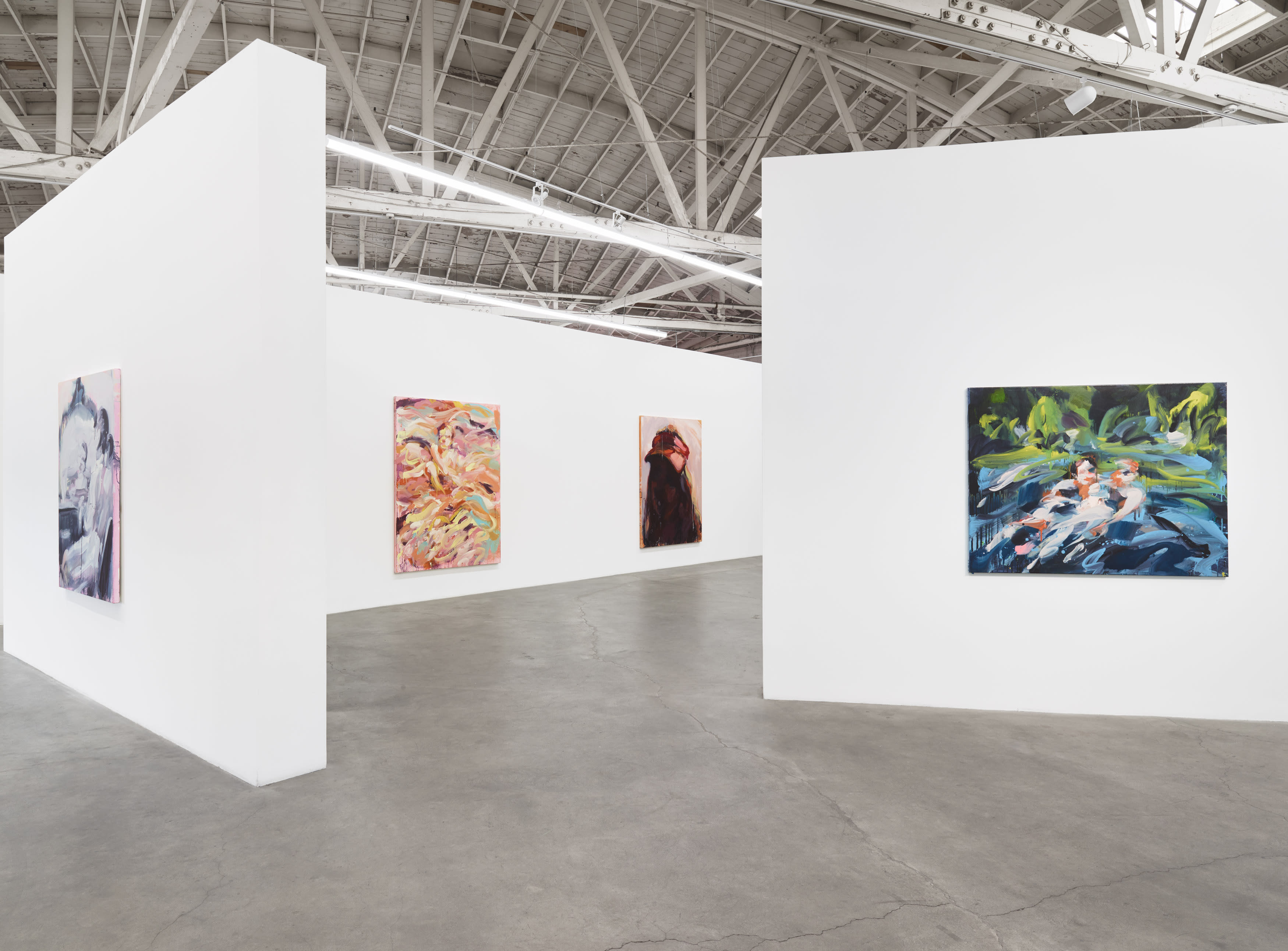 Installation images of Laura Lancaster's solo exhibition at Night Gallery, Los Angeles